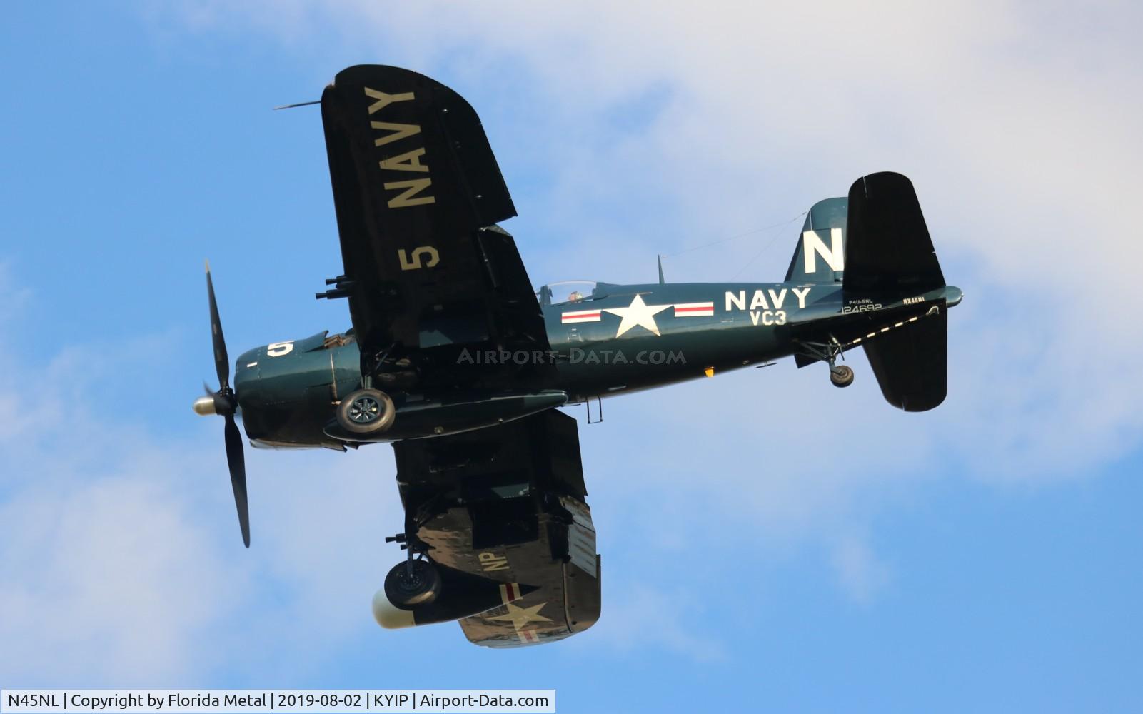 N45NL, 1951 Vought F4U-5NL Corsair C/N 124692, Thunder Over Michigan 2019