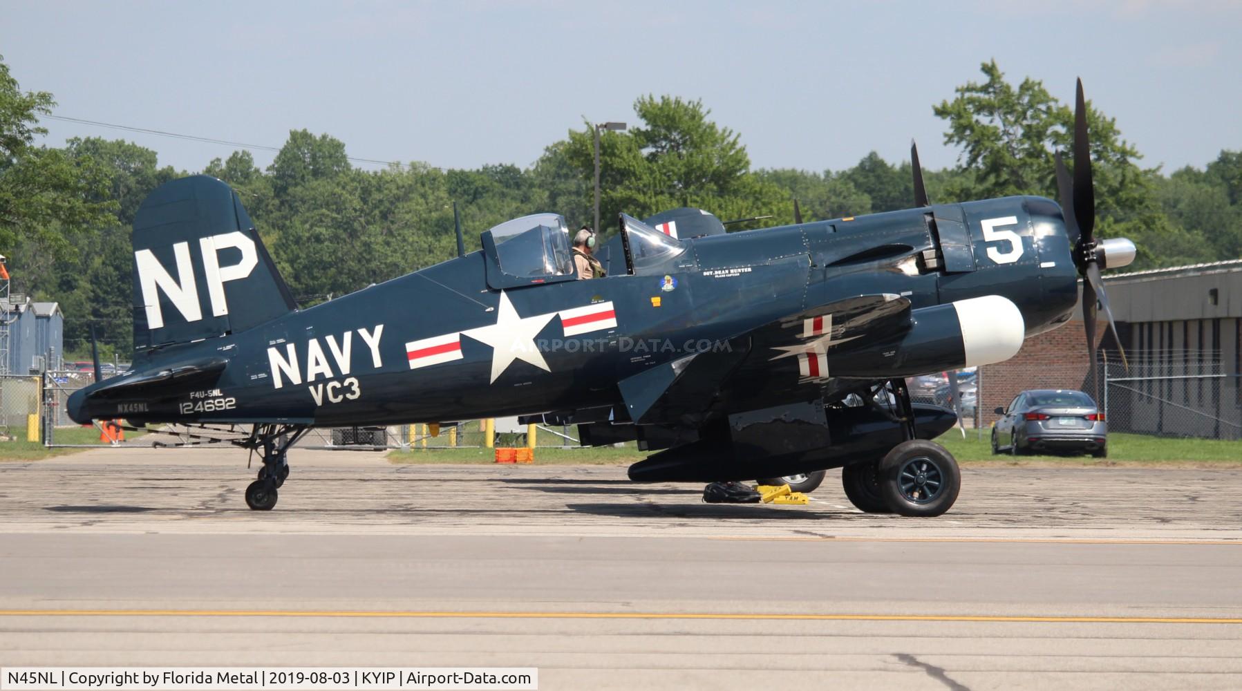 N45NL, 1951 Vought F4U-5NL Corsair C/N 124692, Thunder Over Michigan 2019
