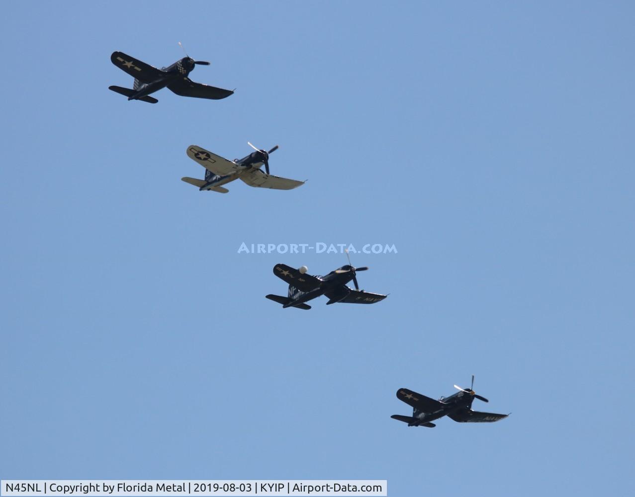 N45NL, 1951 Vought F4U-5NL Corsair C/N 124692, Thunder Over Michigan 2019