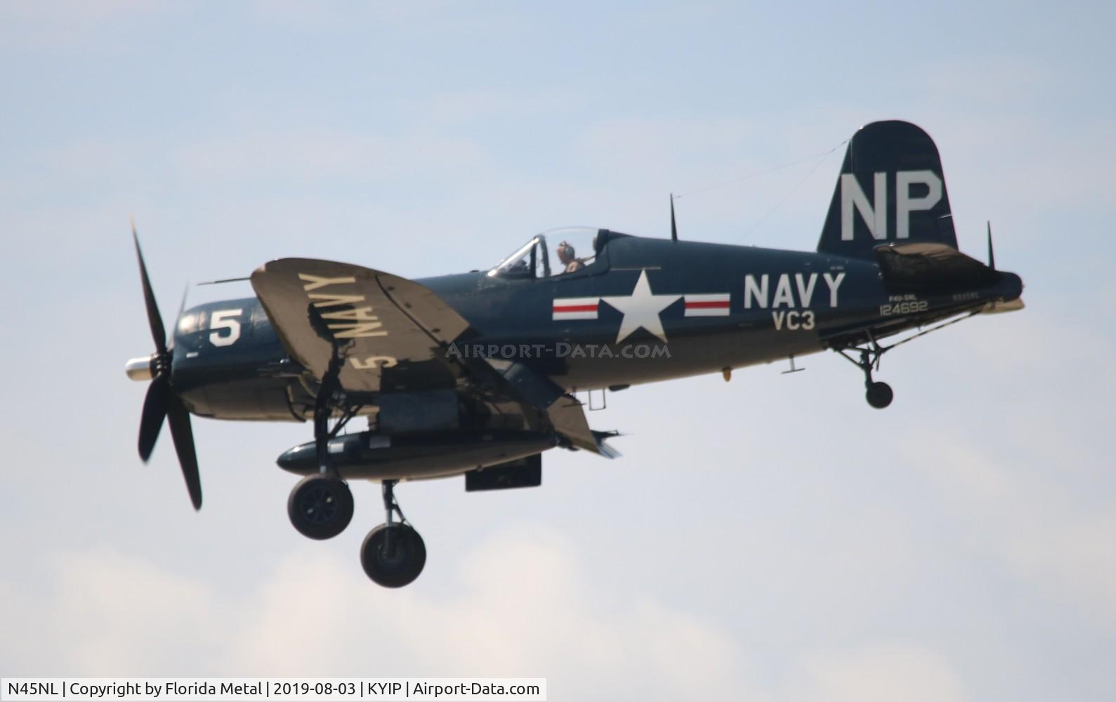 N45NL, 1951 Vought F4U-5NL Corsair C/N 124692, Thunder Over Michigan 2019