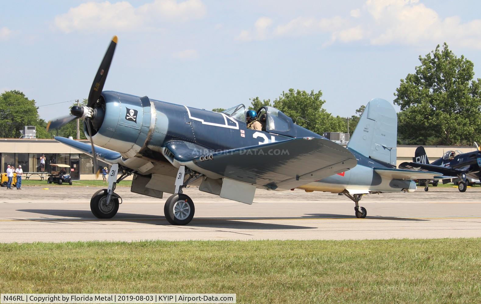 N46RL, 1945 Goodyear FG-1D Corsair C/N Not found (92508/N46RL), Thunder Over Michigan 2019