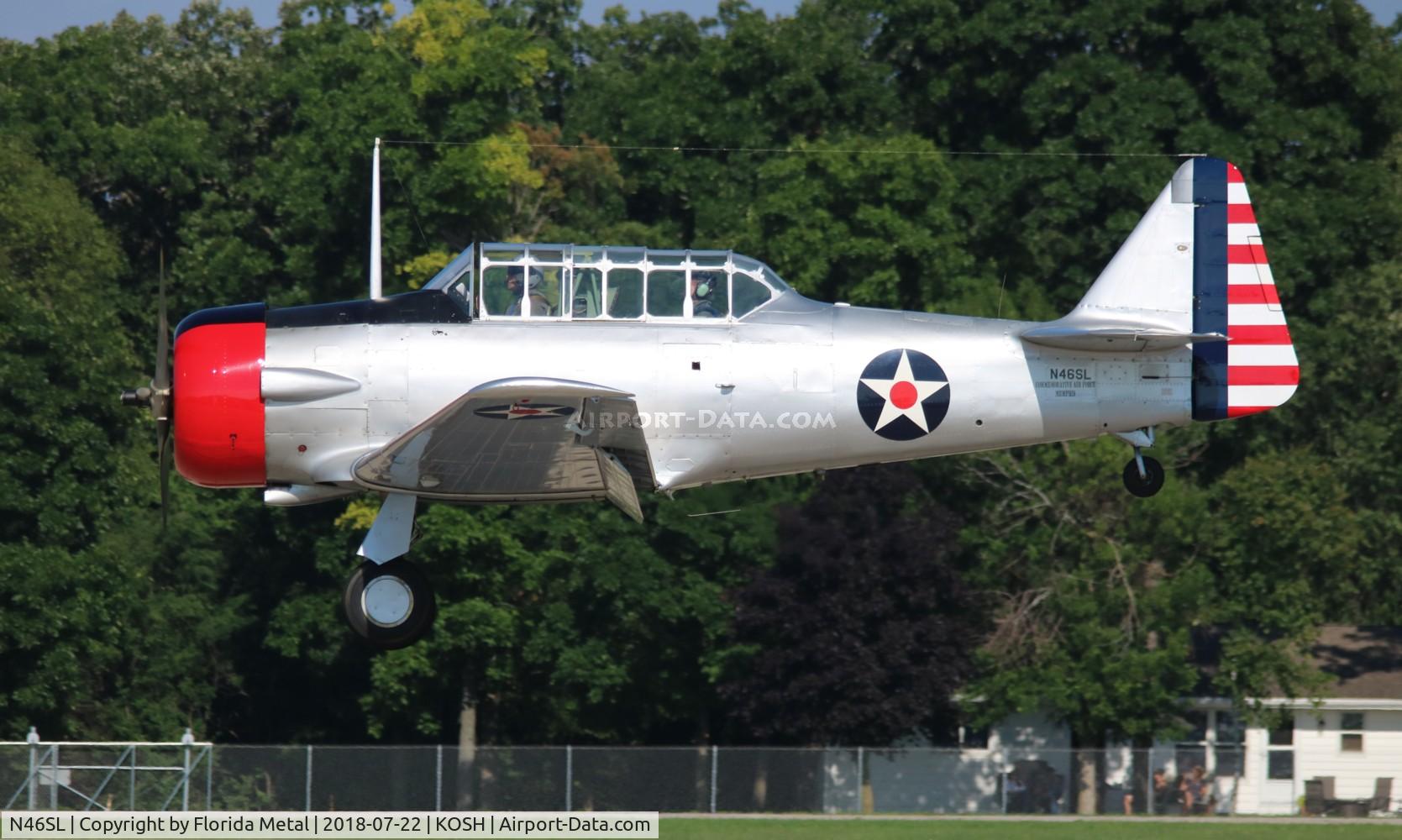 N46SL, 1941 North American AT-6C Texan C/N 88-12028, Air Venture 2018