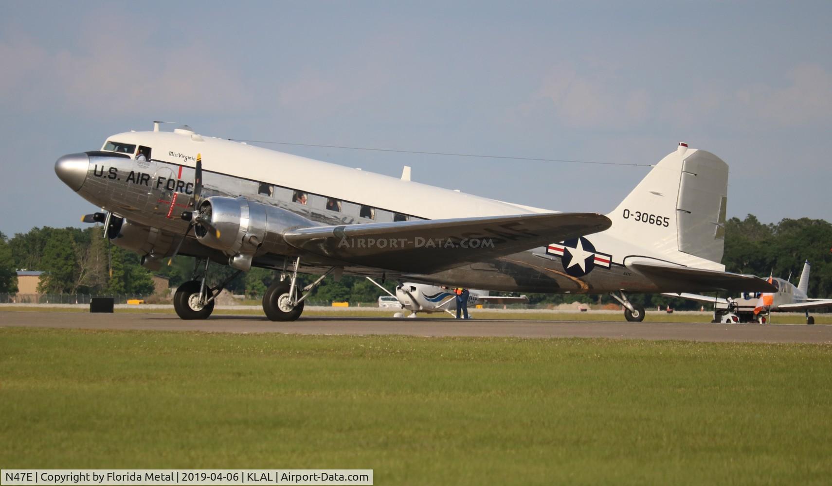 N47E, 1943 Douglas DC-3C (C-47A-60-DL) C/N 13816, Sun N fun 2019