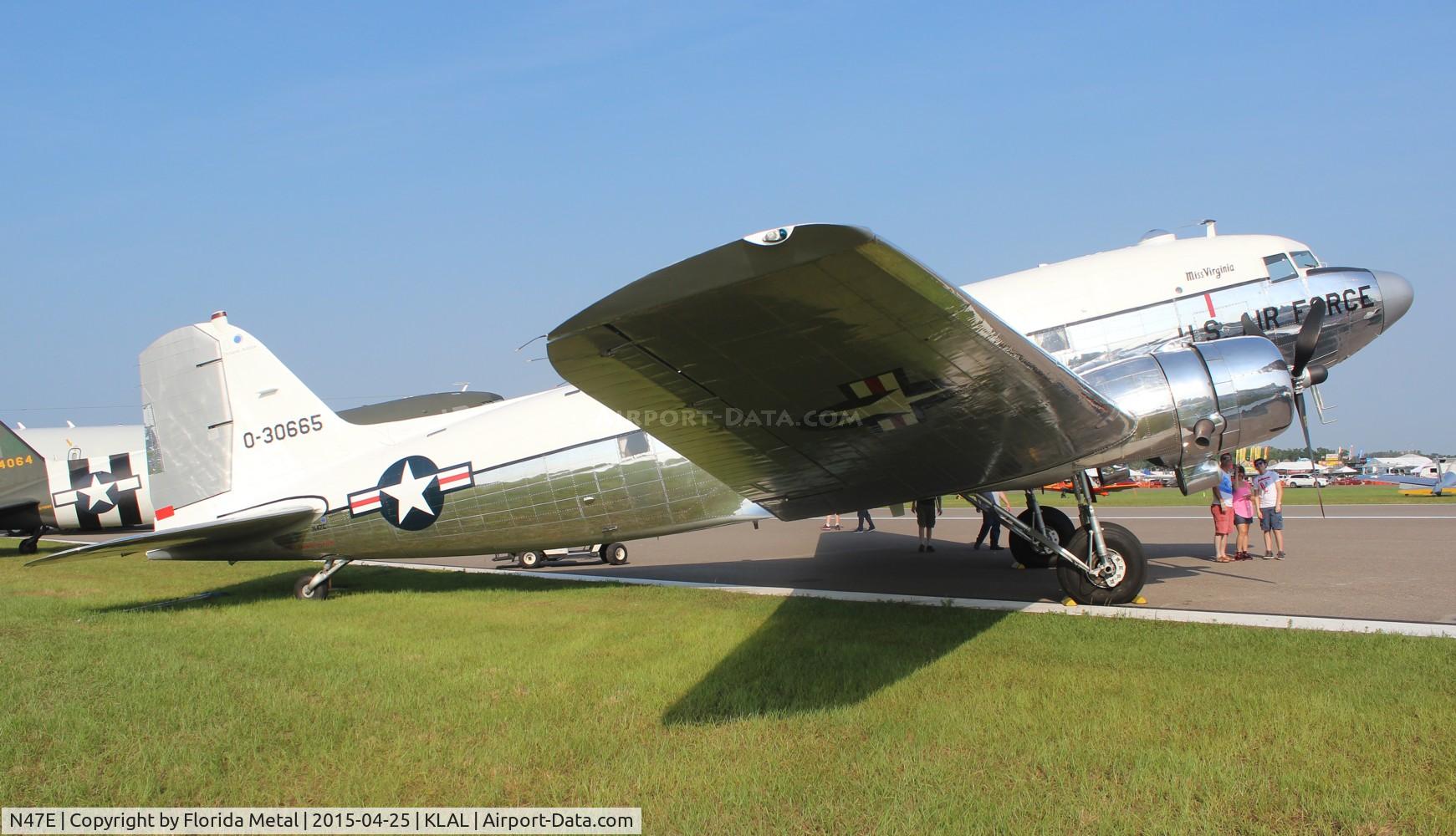 N47E, 1943 Douglas DC-3C (C-47A-60-DL) C/N 13816, Sun N fun 2015