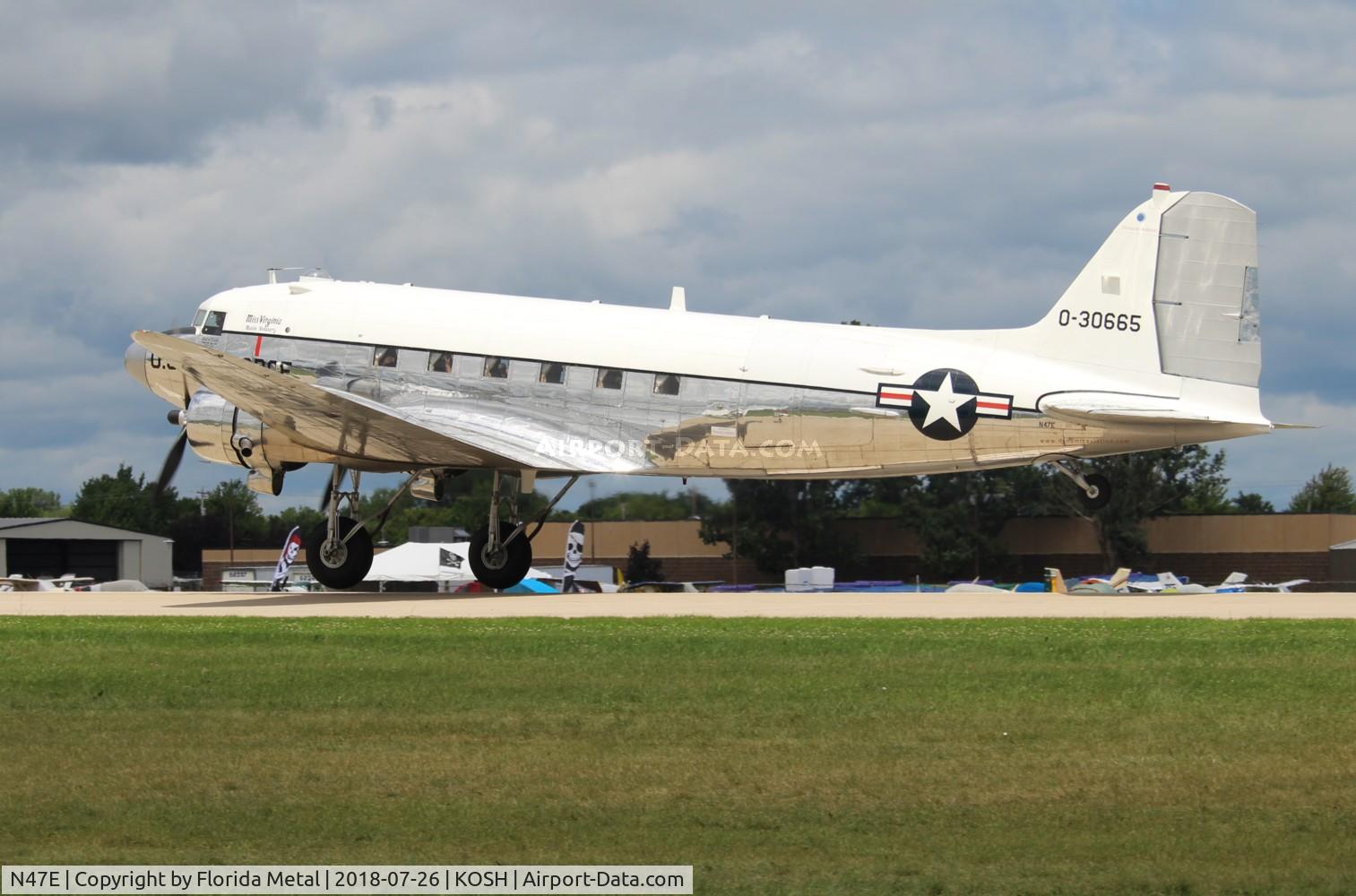N47E, 1943 Douglas DC-3C (C-47A-60-DL) C/N 13816, OSH 2018