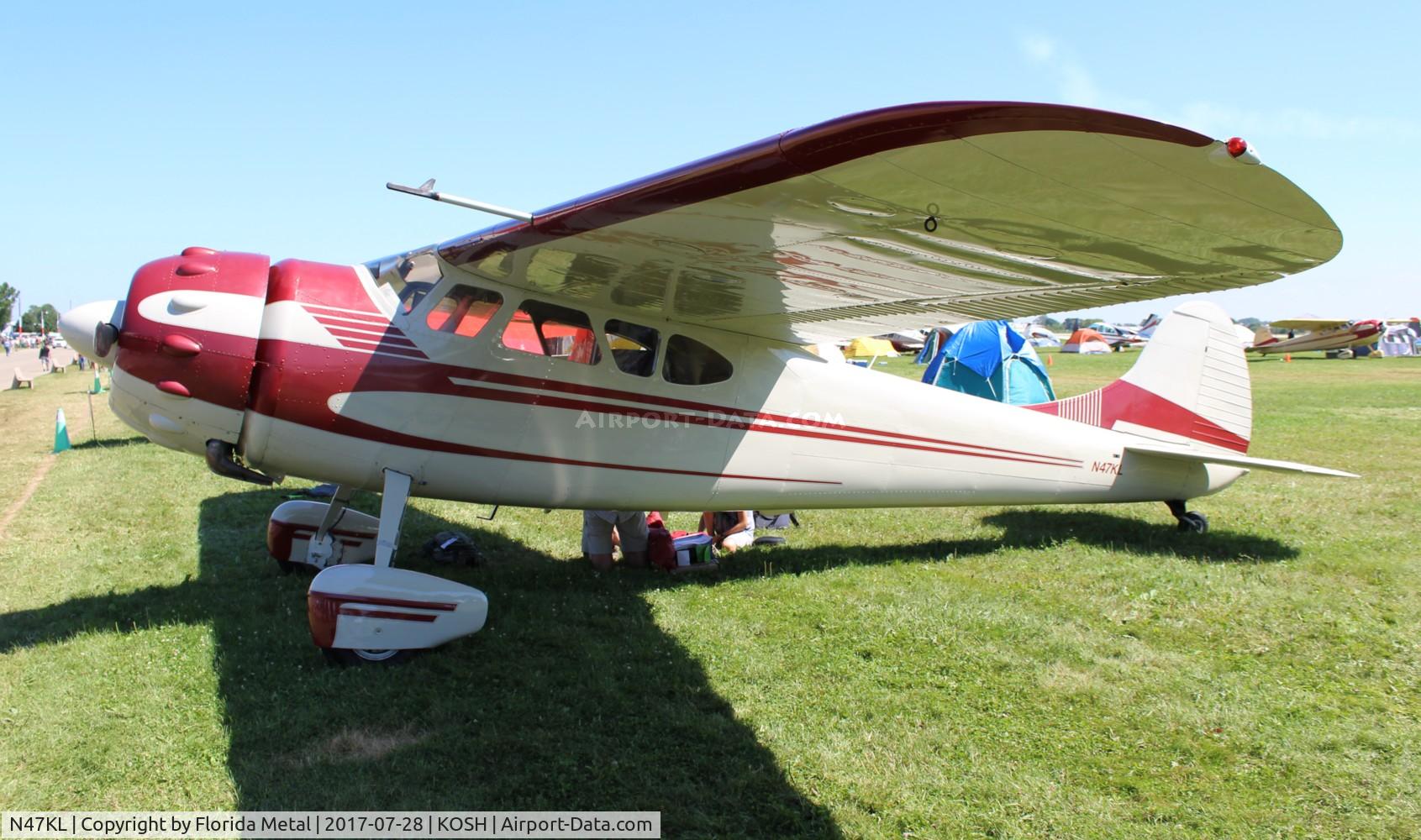 N47KL, 1947 Cessna 195A C/N 7053, OSH 2017
