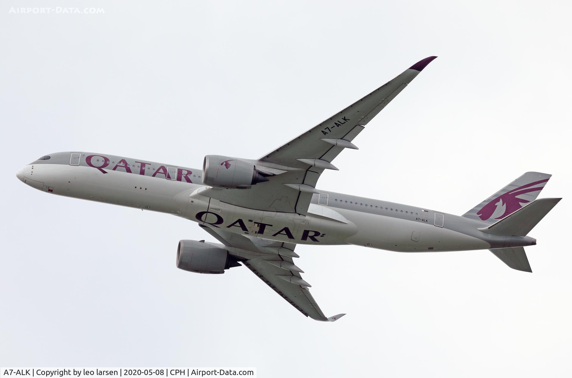 A7-ALK, 2016 Airbus A350-941 C/N 033, Copenhagen 8.5.2020