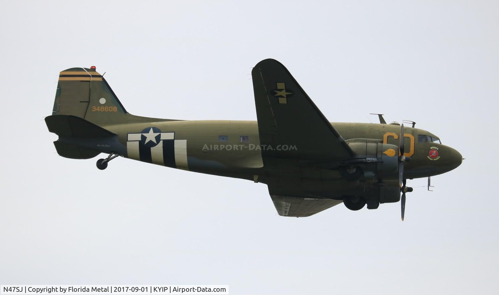 N47SJ, 1943 Douglas DC3C-R (C-47B-5-DK) C/N 14423, Thunder Over Michigan 2017