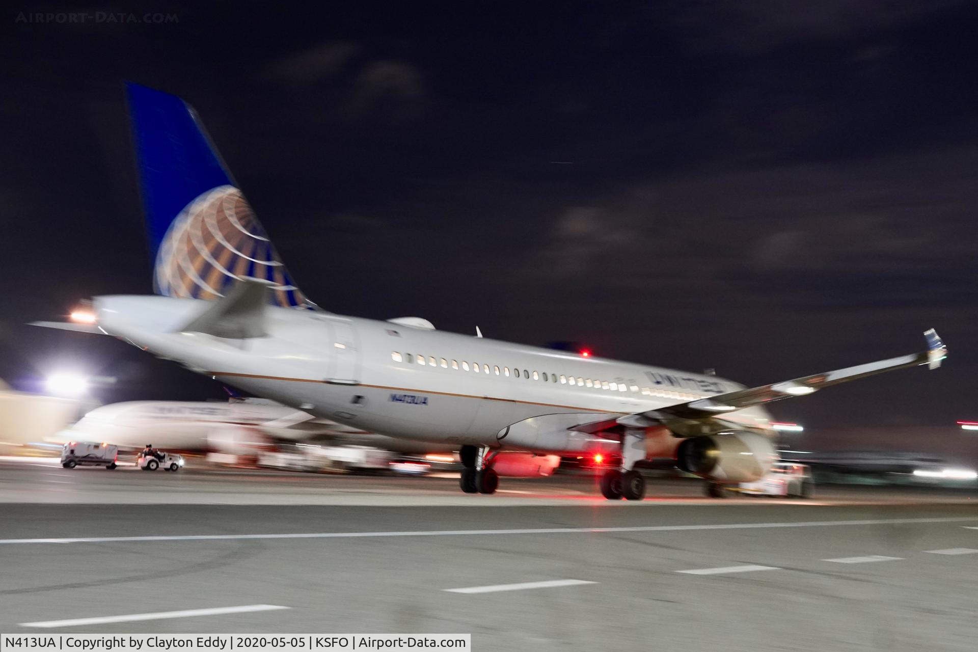 N413UA, 1994 Airbus A320-232 C/N 470, SFO 2020.