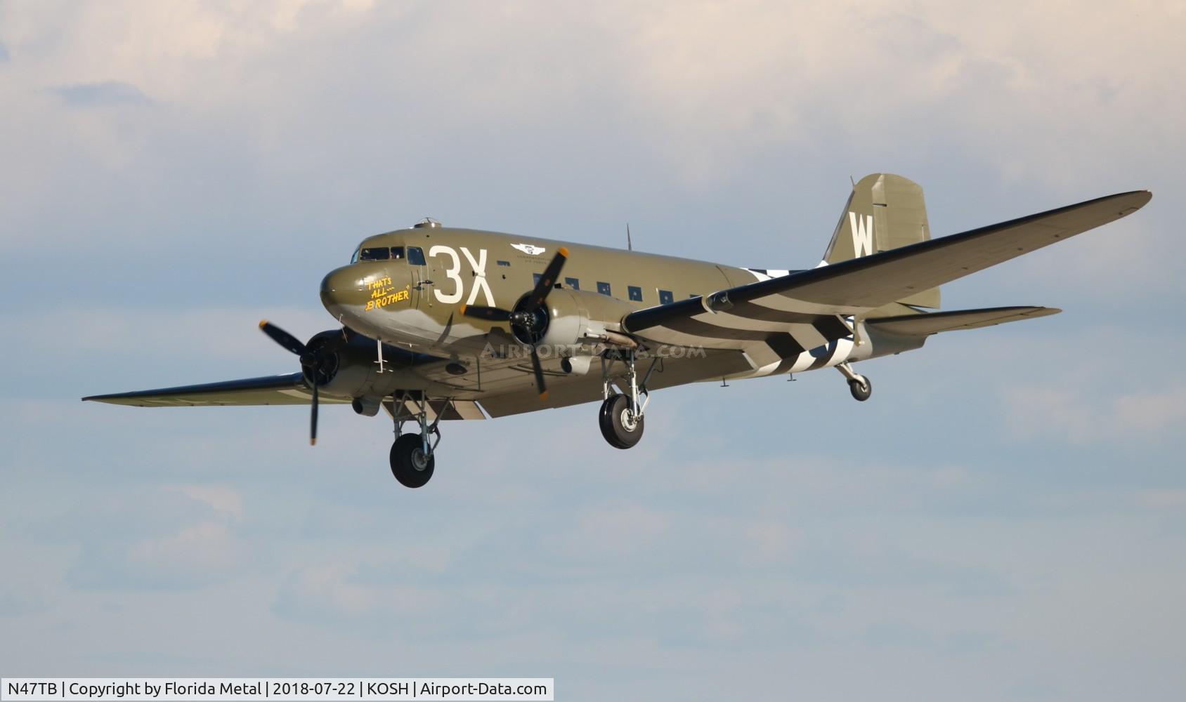 N47TB, 1944 Douglas DC3C (C-47A) C/N 12693, OSH 2018