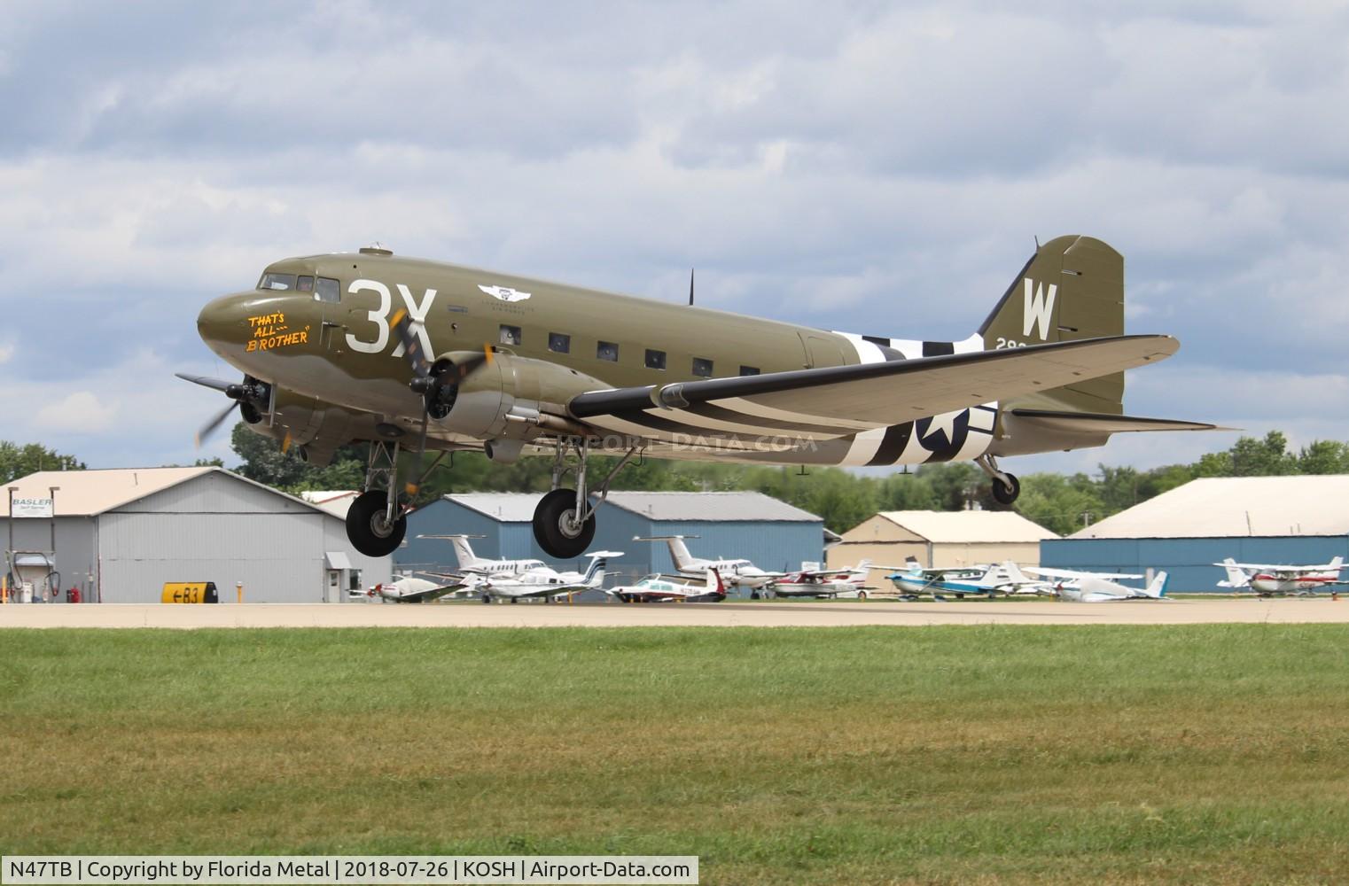 N47TB, 1944 Douglas DC3C (C-47A) C/N 12693, OSH 2018