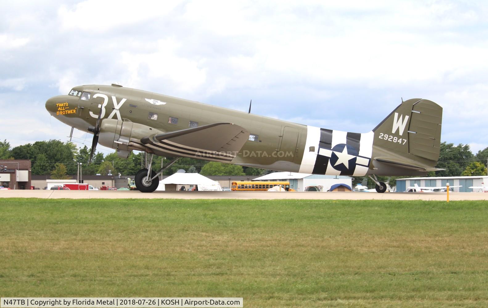 N47TB, 1944 Douglas DC3C (C-47A) C/N 12693, OSH 2018