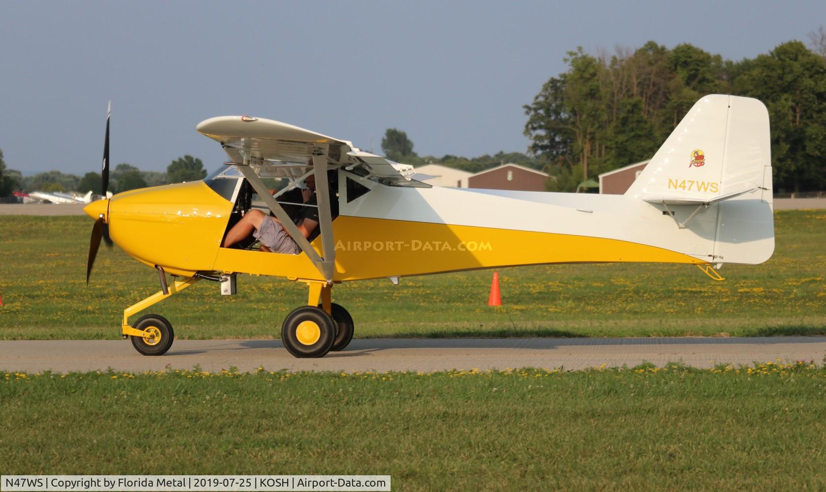 N47WS, 2017 Skystar Kitfox Model 4 C/N 2L0110-021, Air Venture 2019