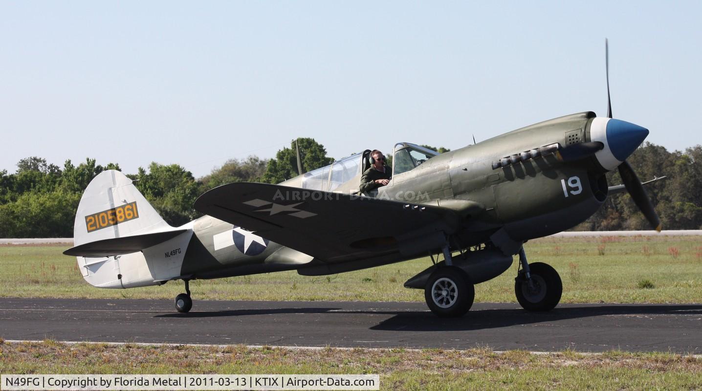 N49FG, 1943 Curtiss P-40N Warhawk C/N 29623, TICO 2011