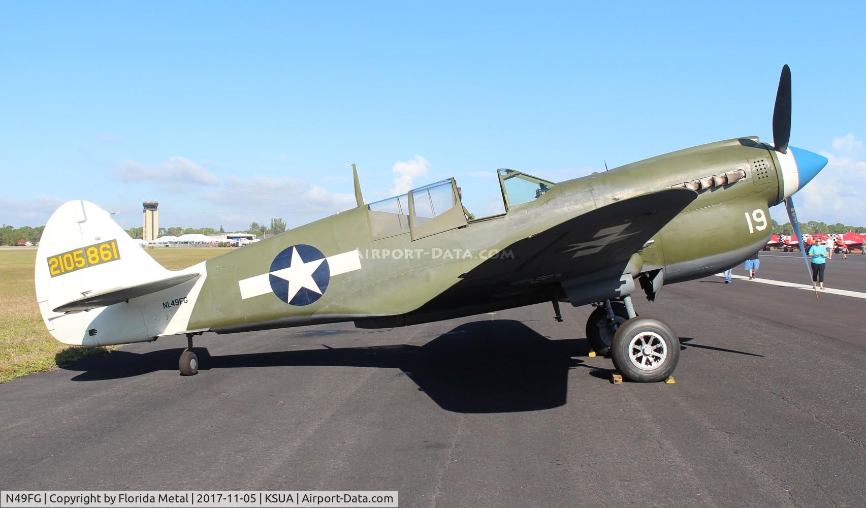 N49FG, 1943 Curtiss P-40N Warhawk C/N 29623, Stuart 2017