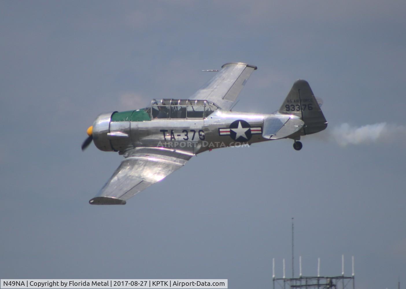 N49NA, 1949 North American T-6G Texan C/N 168-490, Pontiac 2017