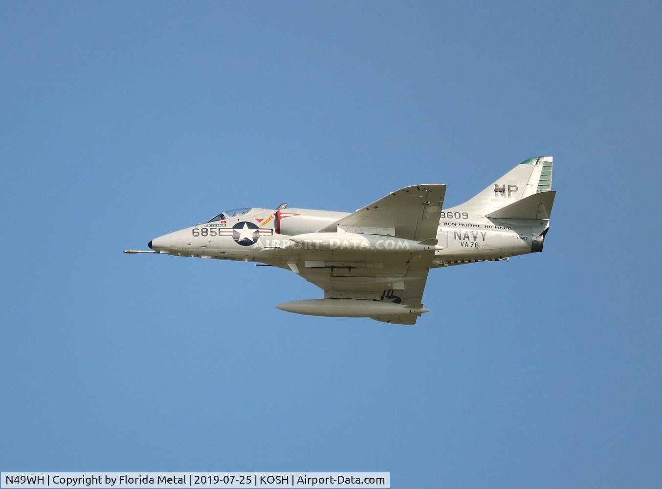 N49WH, 1959 Douglas A-4B Skyhawk C/N 11366, OSH 2019