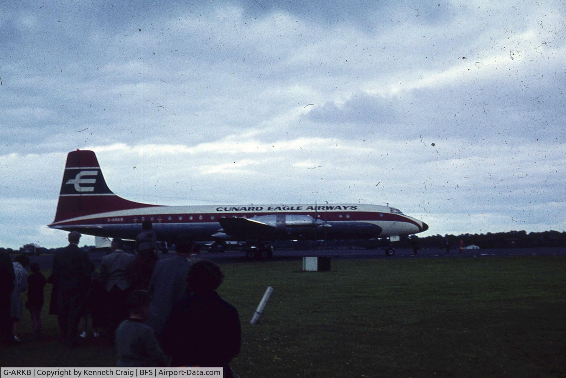 G-ARKB, 1959 Bristol 175 Britannia 324 C/N 13517, Taken at Aldergrove airport in Northern Ireland about 1961-62