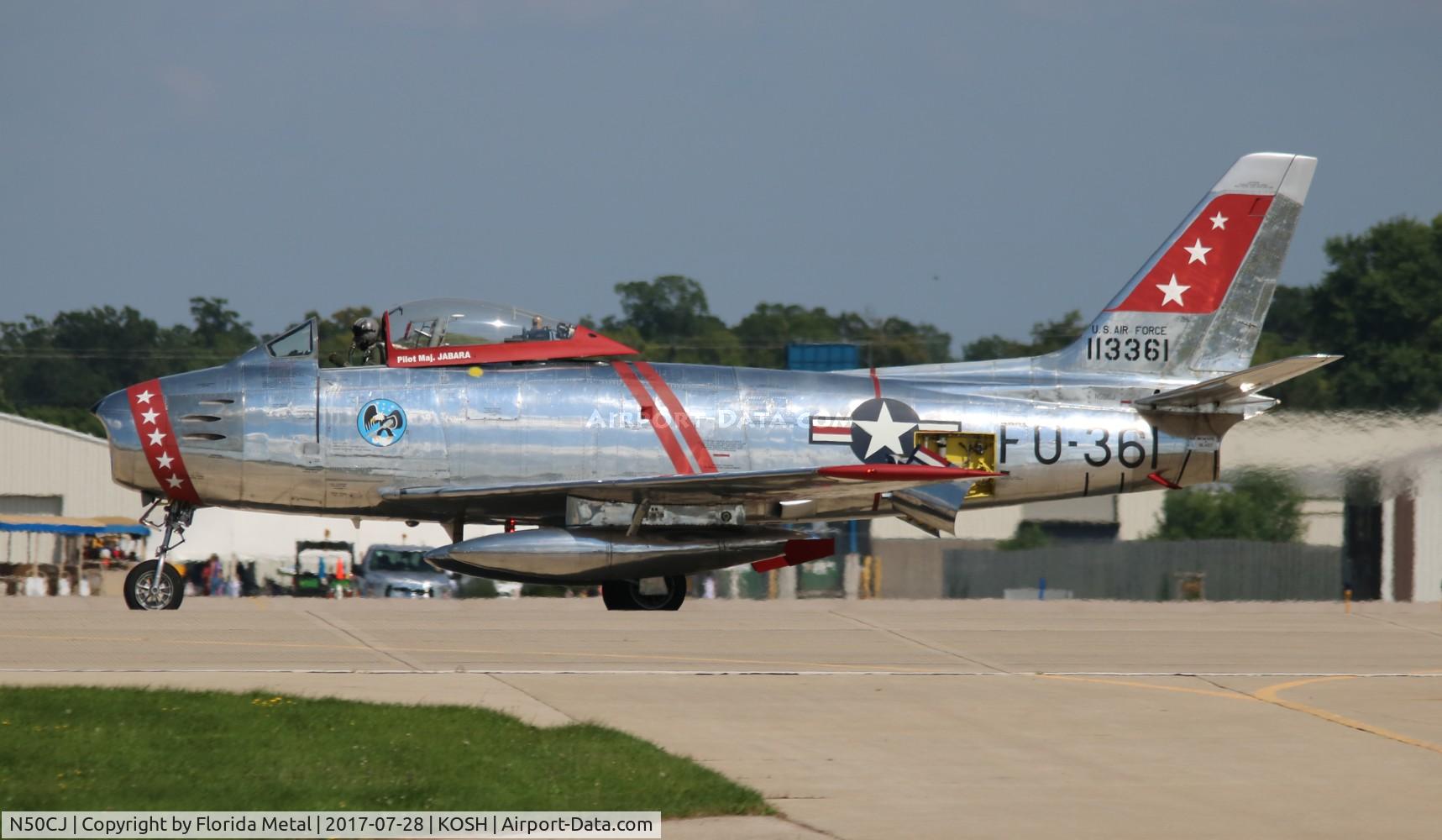 N50CJ, Canadair CL-13B Sabre 6 C/N 1490, Air Venture 2017