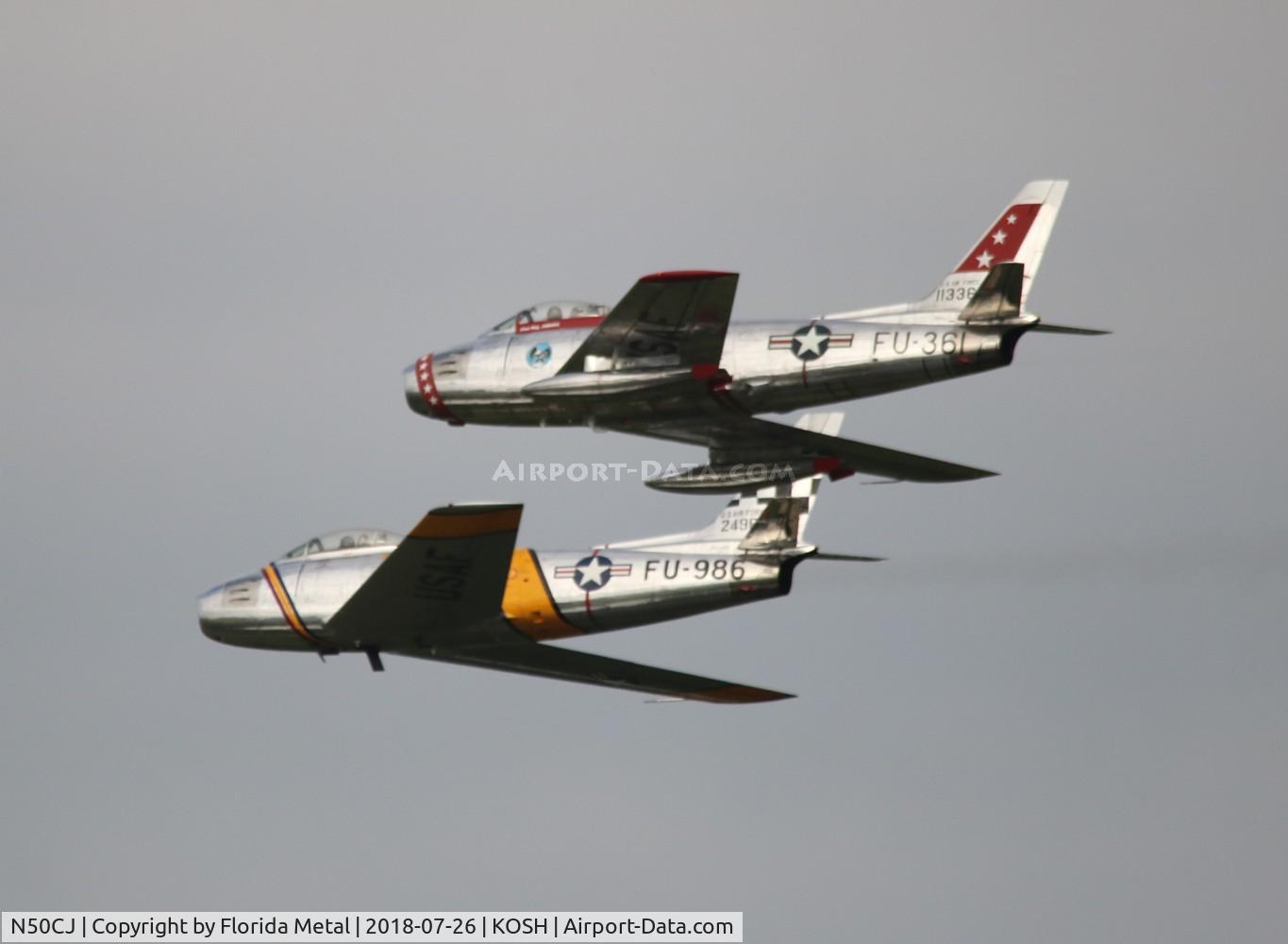 N50CJ, Canadair CL-13B Sabre 6 C/N 1490, OSH 2018
