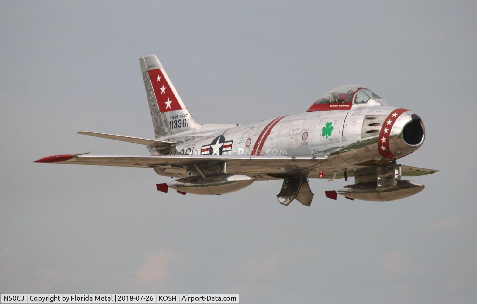 N50CJ, Canadair CL-13B Sabre 6 C/N 1490, OSH 2018