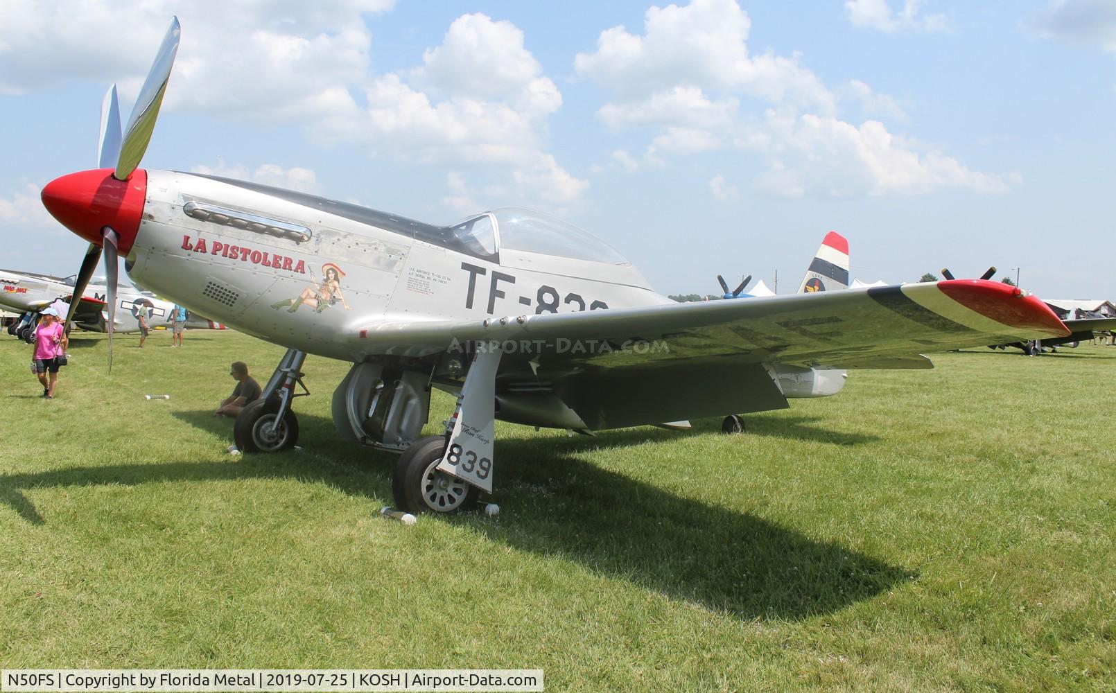 N50FS, 1966 North American F-51D Mustang C/N 44-74839-59, OSH 2019