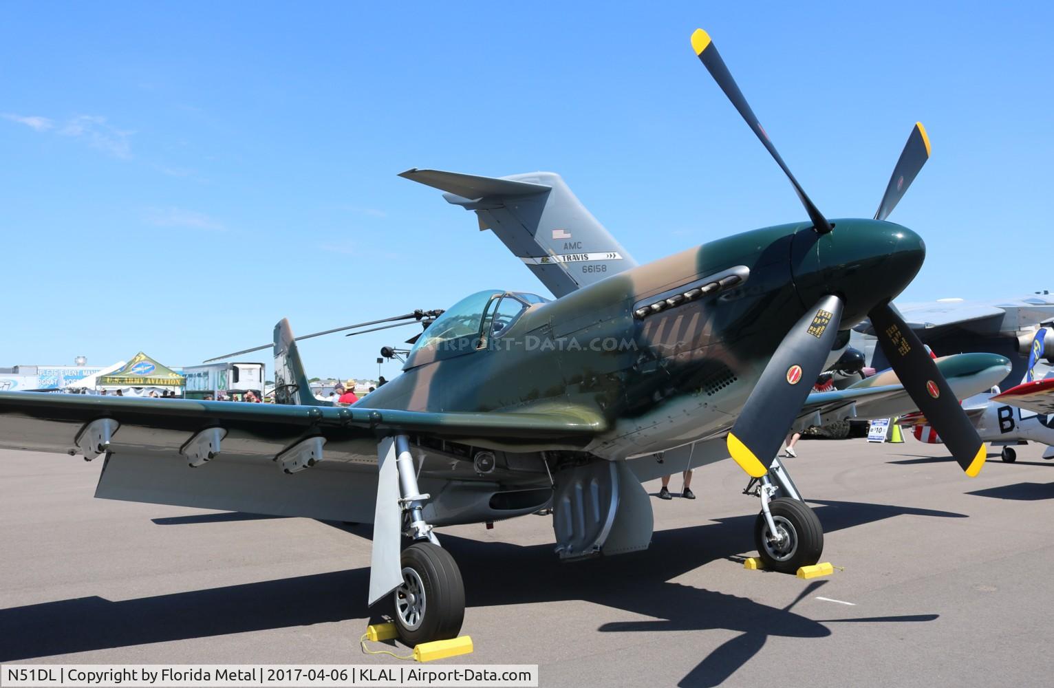 N51DL, 1944 North American P-51D Mustang C/N 26890, Sun N Fun 2017
