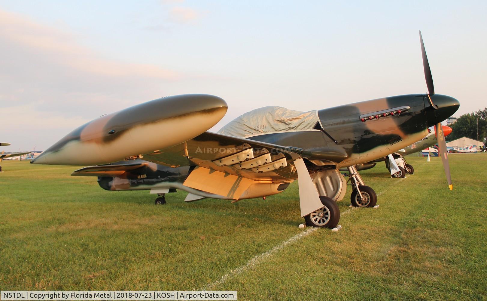 N51DL, 1944 North American P-51D Mustang C/N 26890, Air Venture 2018