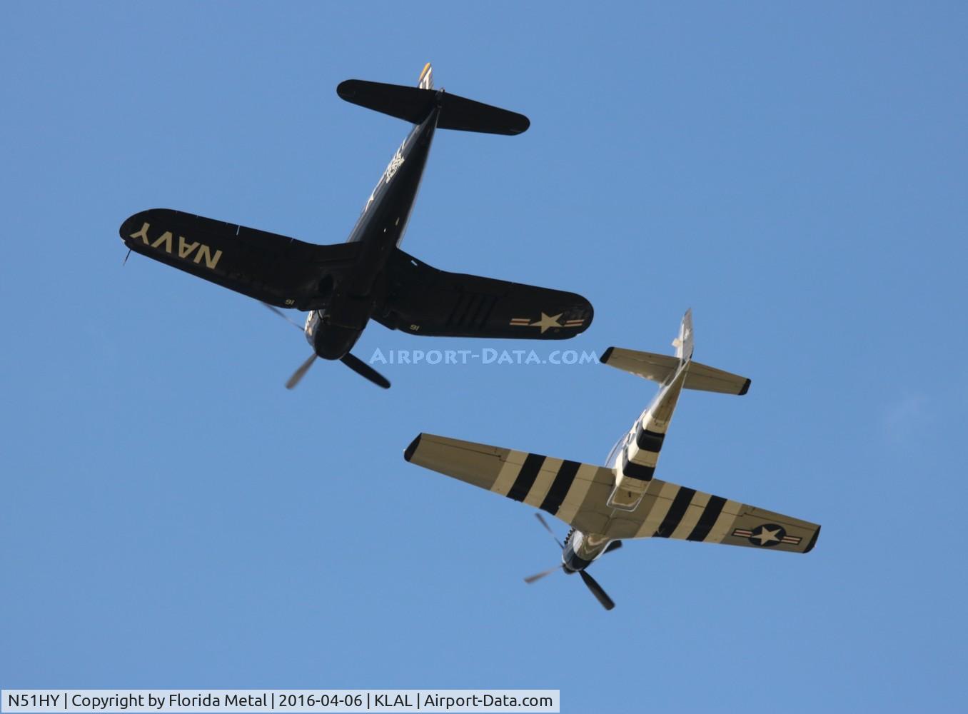 N51HY, 1944 North American P-51D Mustang C/N 124-48192, Sun N fun 2016