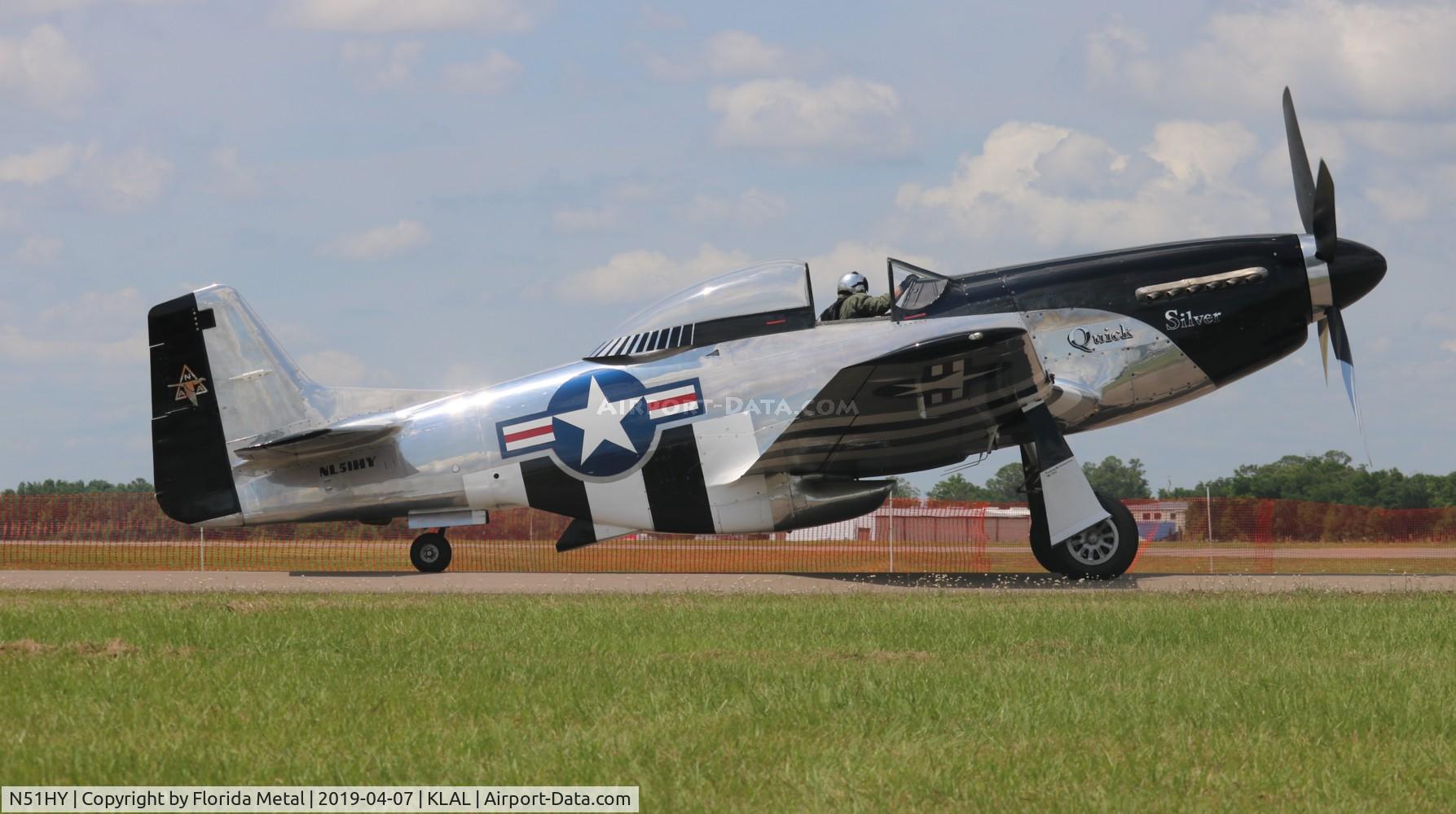 N51HY, 1944 North American P-51D Mustang C/N 124-48192, Sun N Fun 2019