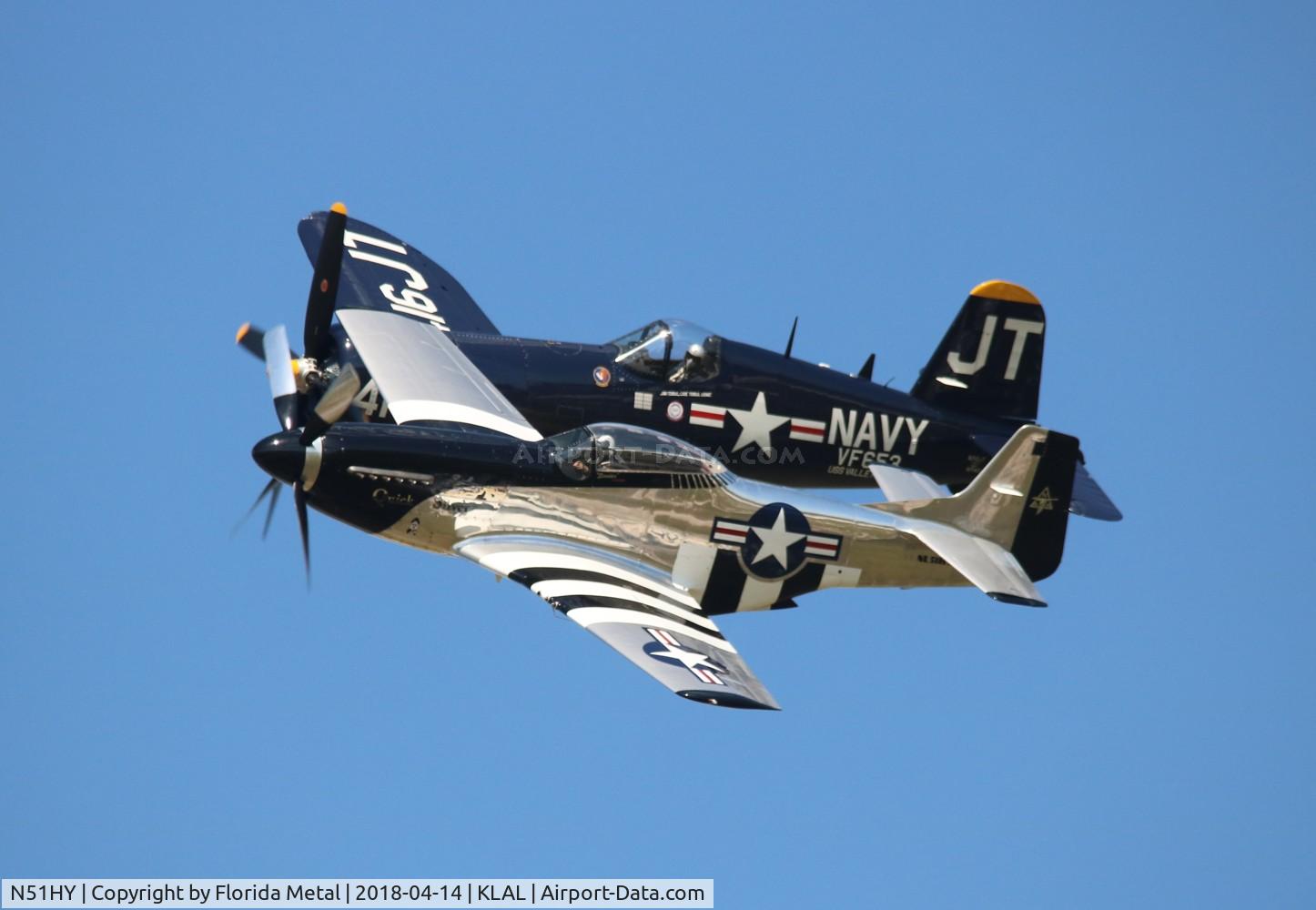N51HY, 1944 North American P-51D Mustang C/N 124-48192, Sun N Fun 2018
