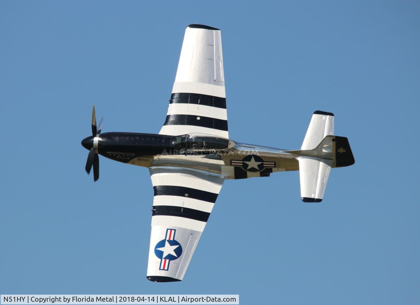 N51HY, 1944 North American P-51D Mustang C/N 124-48192, Sun N Fun 2018