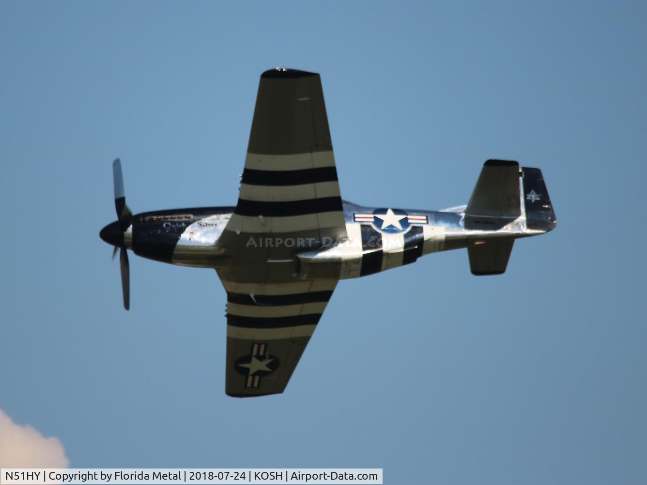 N51HY, 1944 North American P-51D Mustang C/N 124-48192, Air Venture 2018