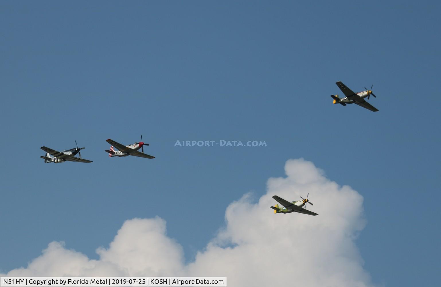 N51HY, 1944 North American P-51D Mustang C/N 124-48192, Air Venture 2019