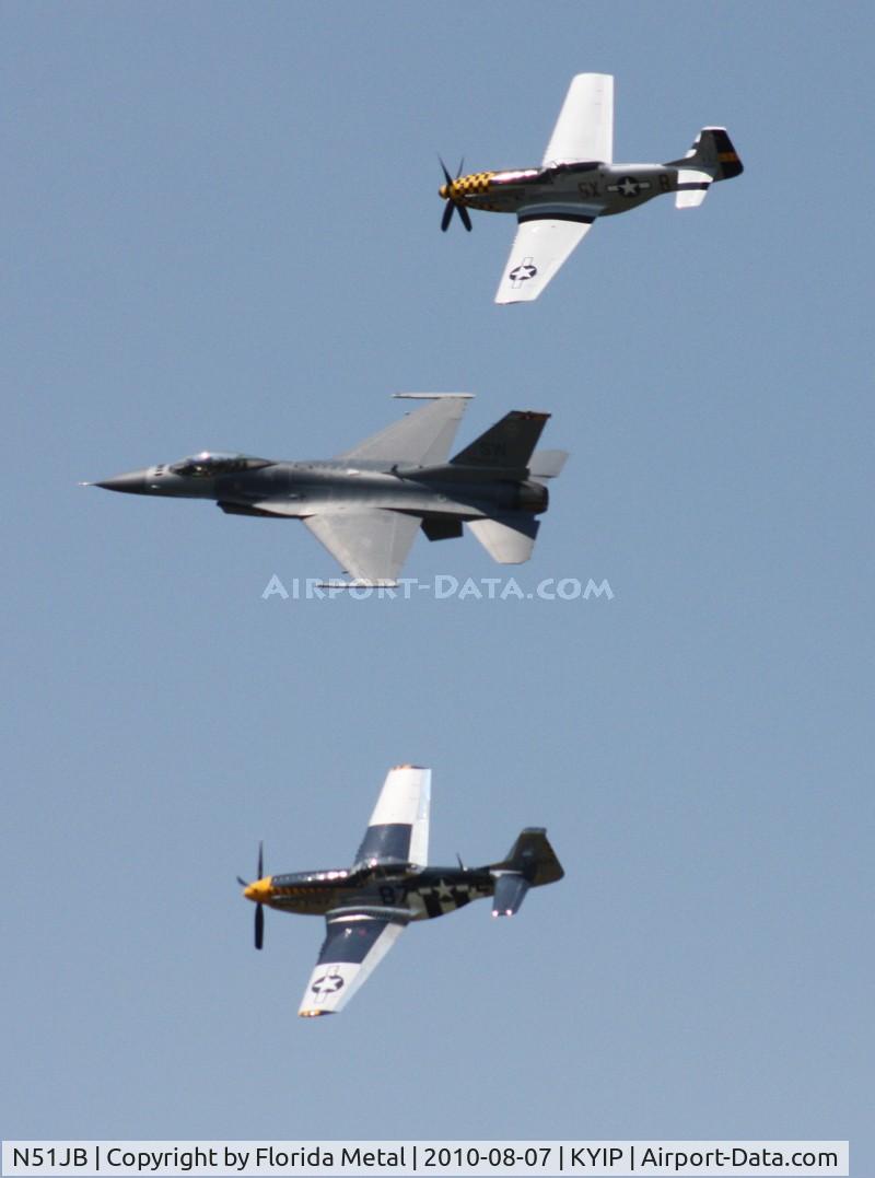 N51JB, 1944 North American P-51D Mustang C/N 122-39488, Thunder Over Michigan 2010