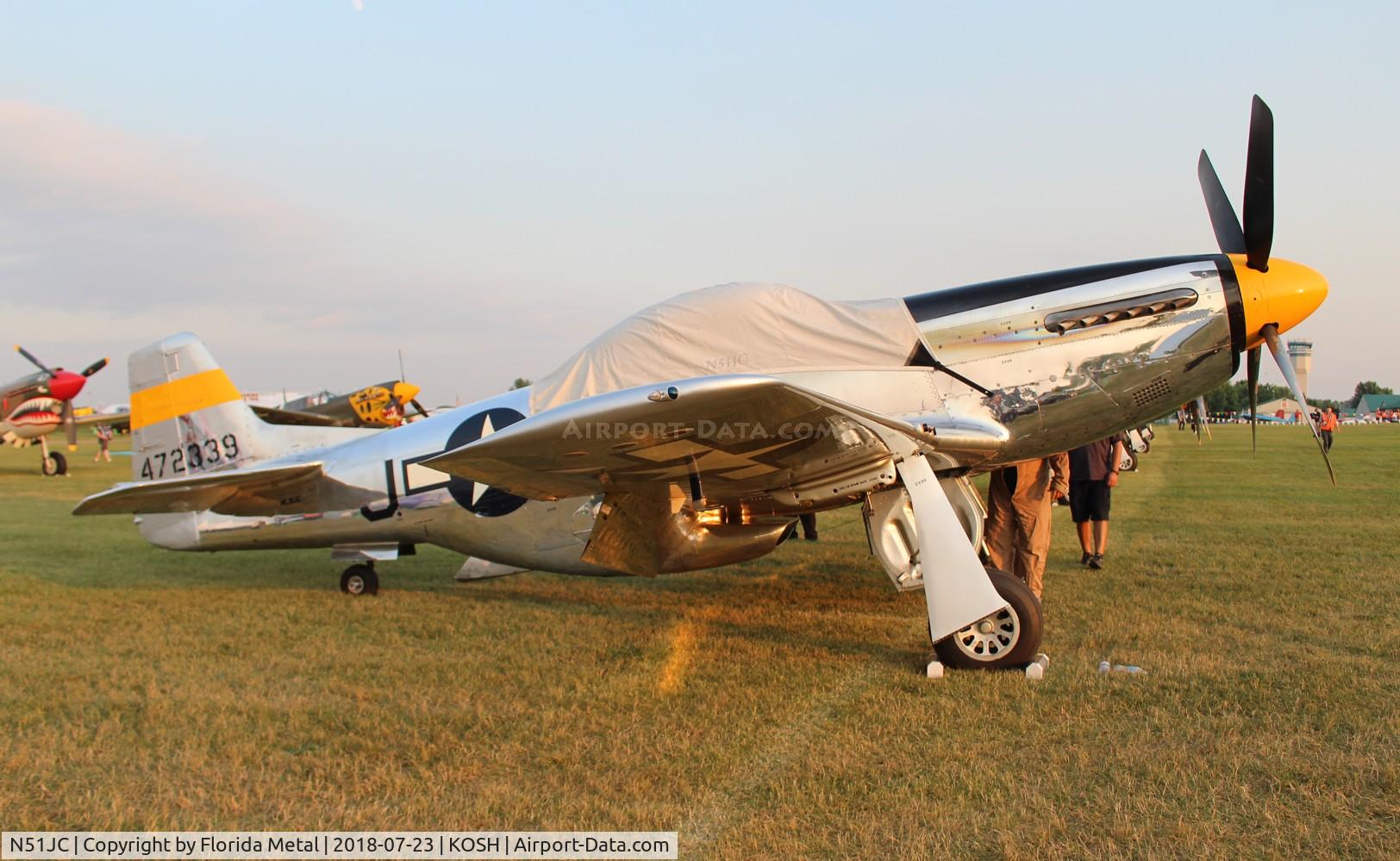 N51JC, 1944 North American P-51D Mustang C/N 122-38798, Air Venture 2018