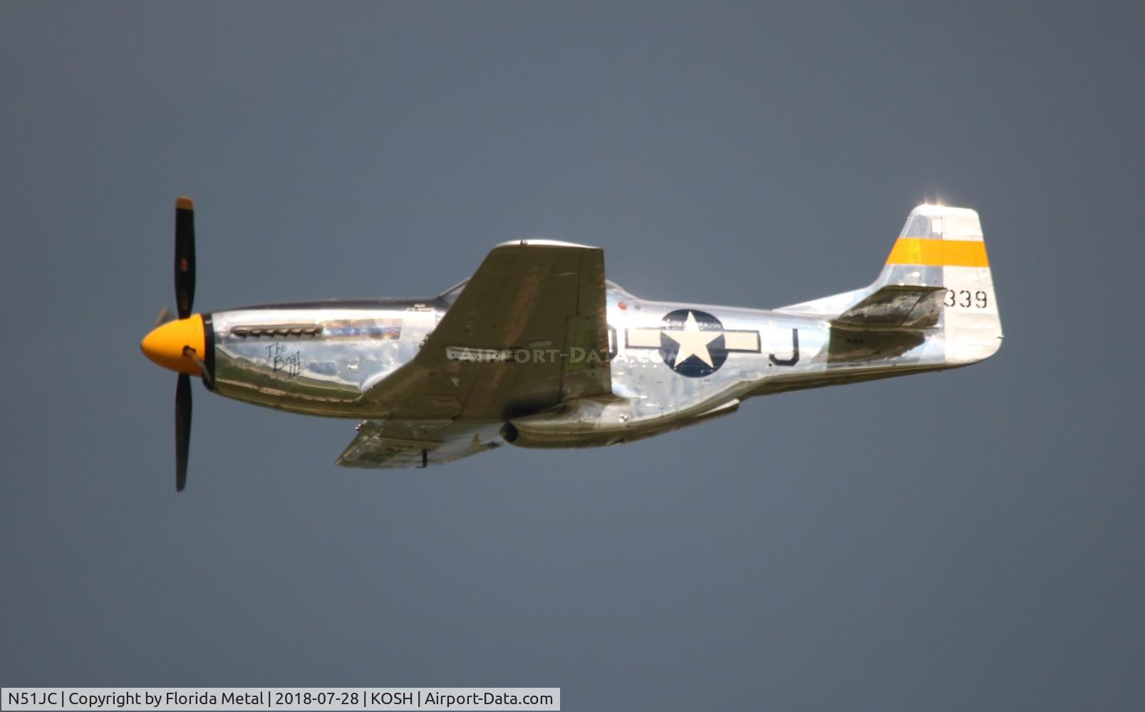 N51JC, 1944 North American P-51D Mustang C/N 122-38798, Air Venture 2018
