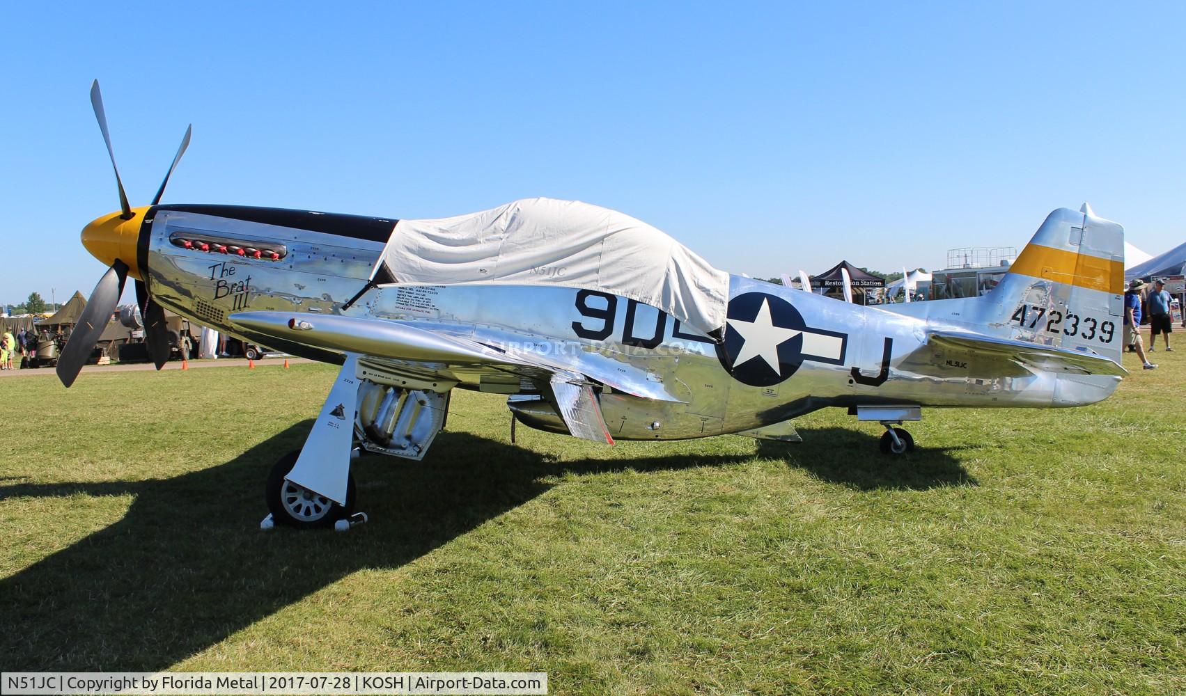 N51JC, 1944 North American P-51D Mustang C/N 122-38798, Air Venture 2017