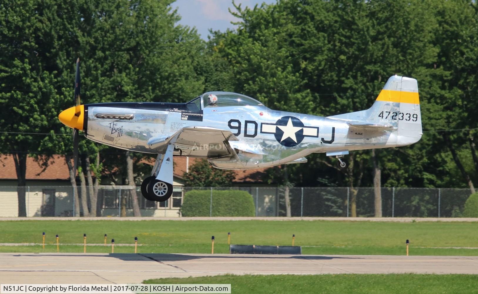 N51JC, 1944 North American P-51D Mustang C/N 122-38798, Air Venture 2017
