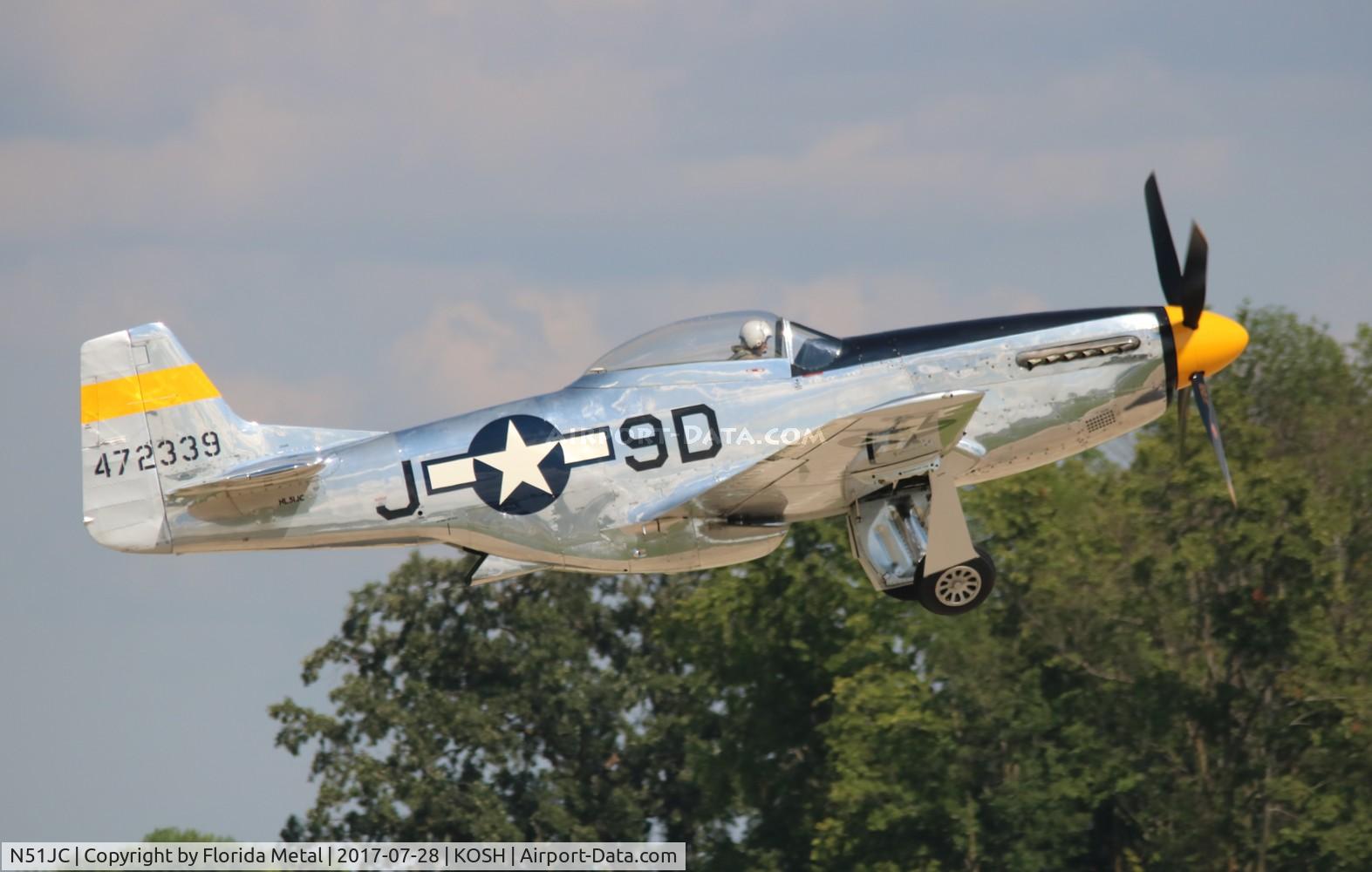 N51JC, 1944 North American P-51D Mustang C/N 122-38798, Air Venture 2017