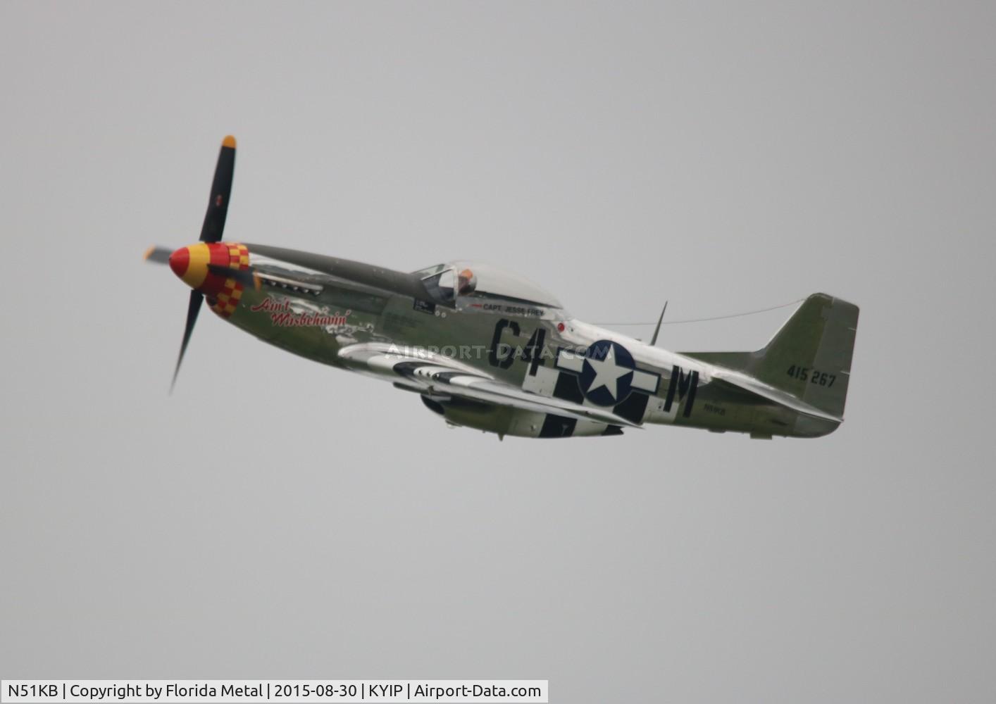 N51KB, 1961 North American F-51D Mustang C/N 44-74009, Thunder Over Michigan 2015