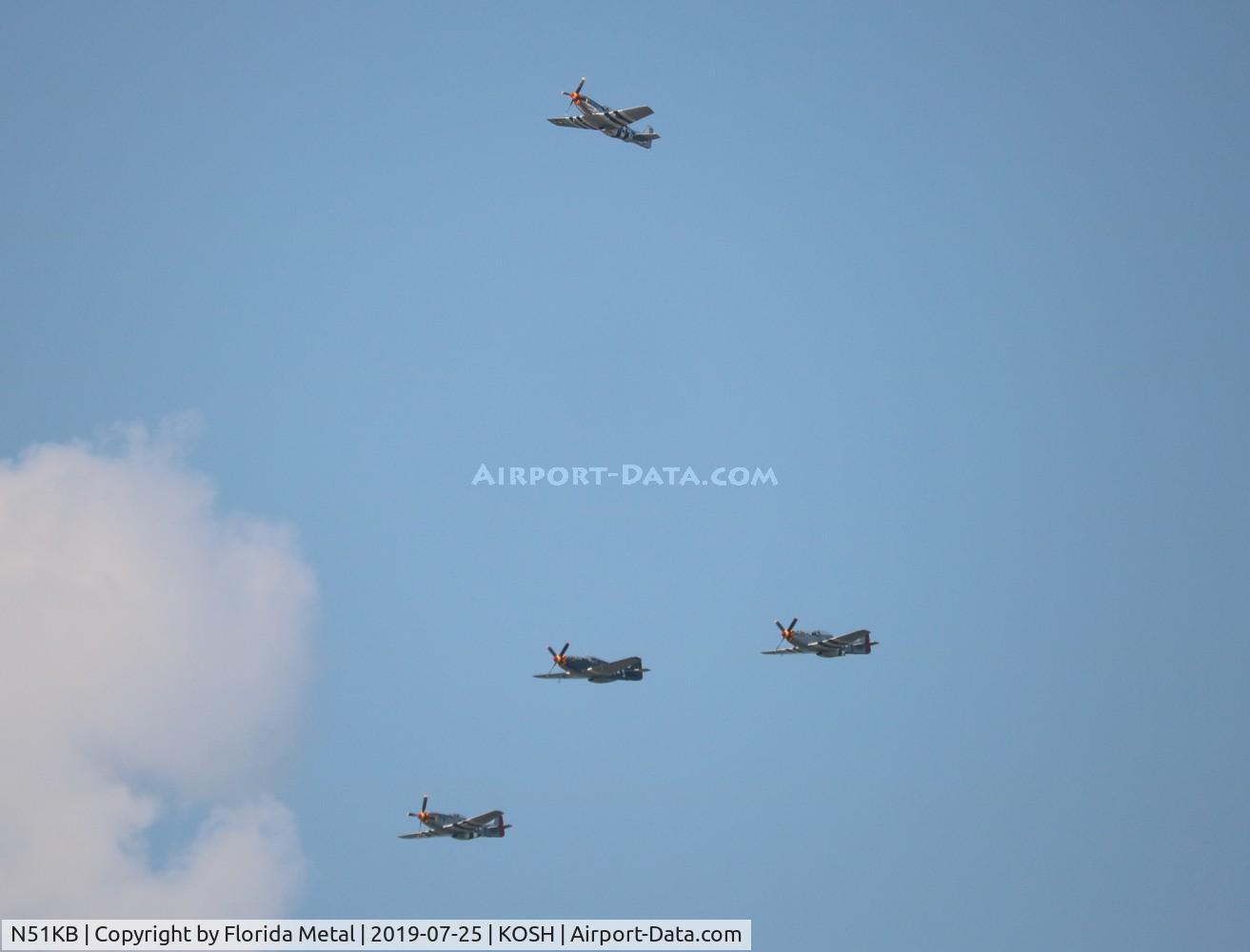 N51KB, 1961 North American F-51D Mustang C/N 44-74009, Air Venture 2019
