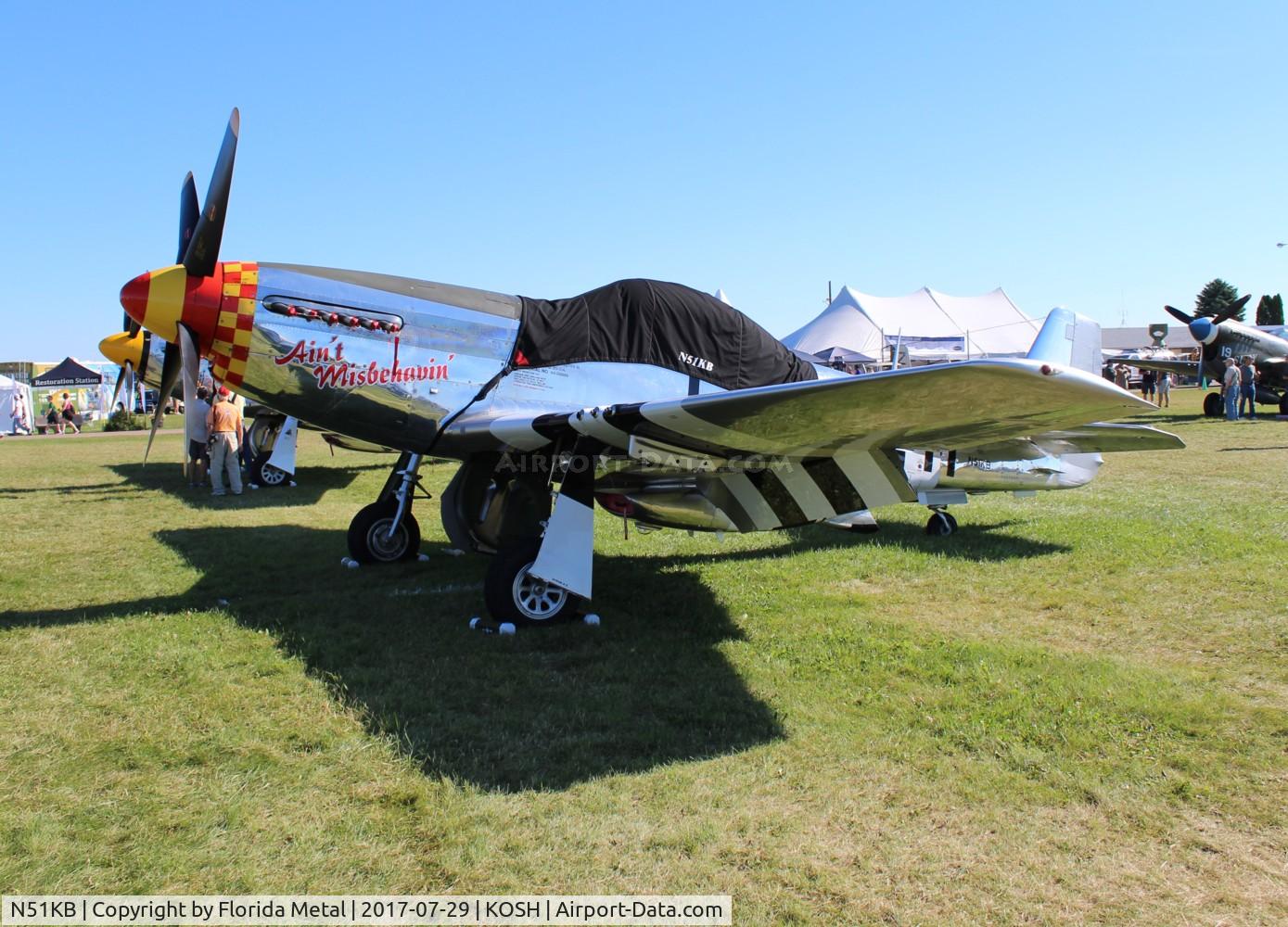 N51KB, 1961 North American F-51D Mustang C/N 44-74009, OSH 2017
