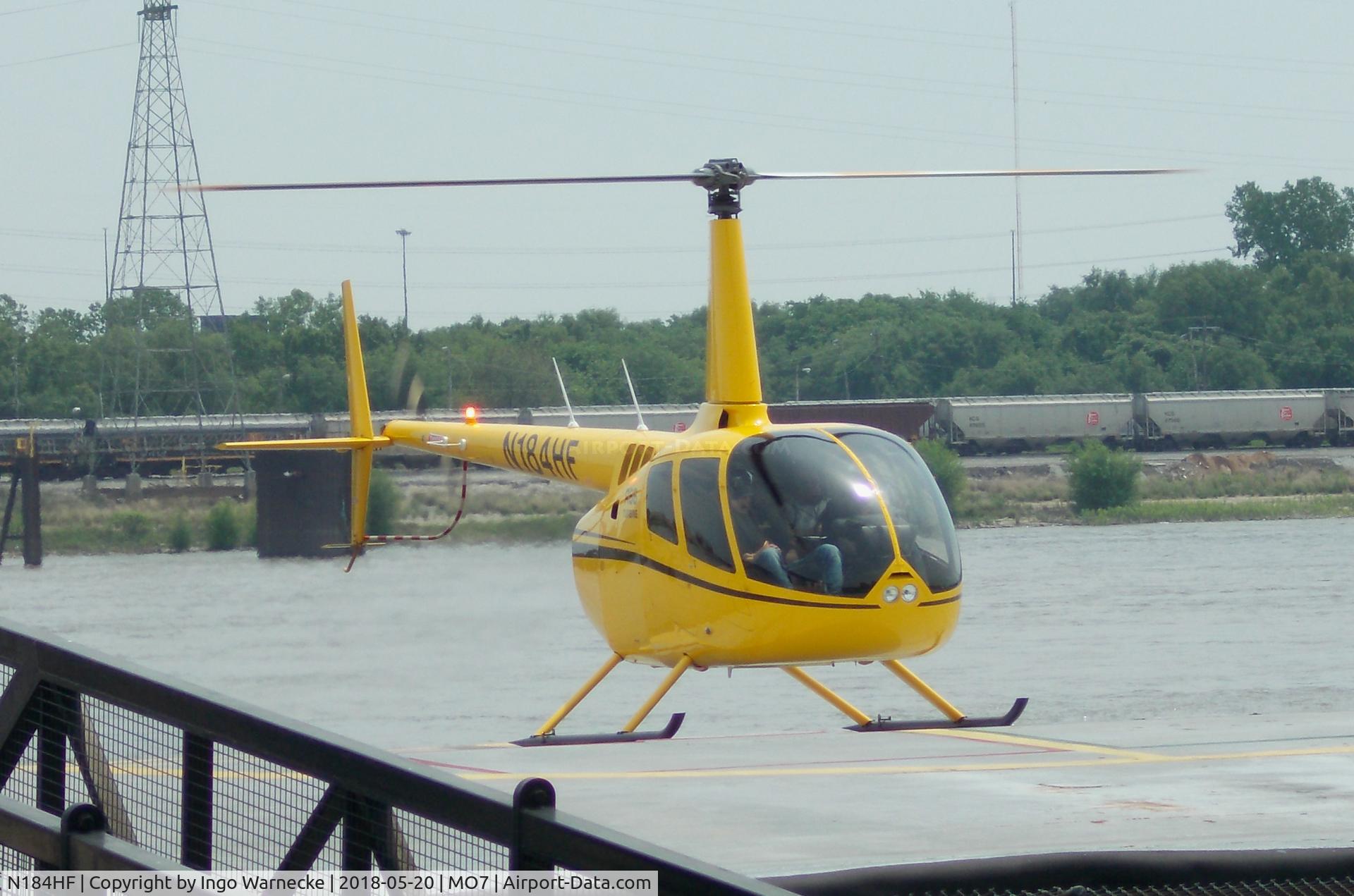 N184HF, 2012 Robinson R66 Turbine C/N 0184, Robinson R66 Turbine of Gateway Helicopter Tours at St. Louis Downtown heliport, St. Louis MO