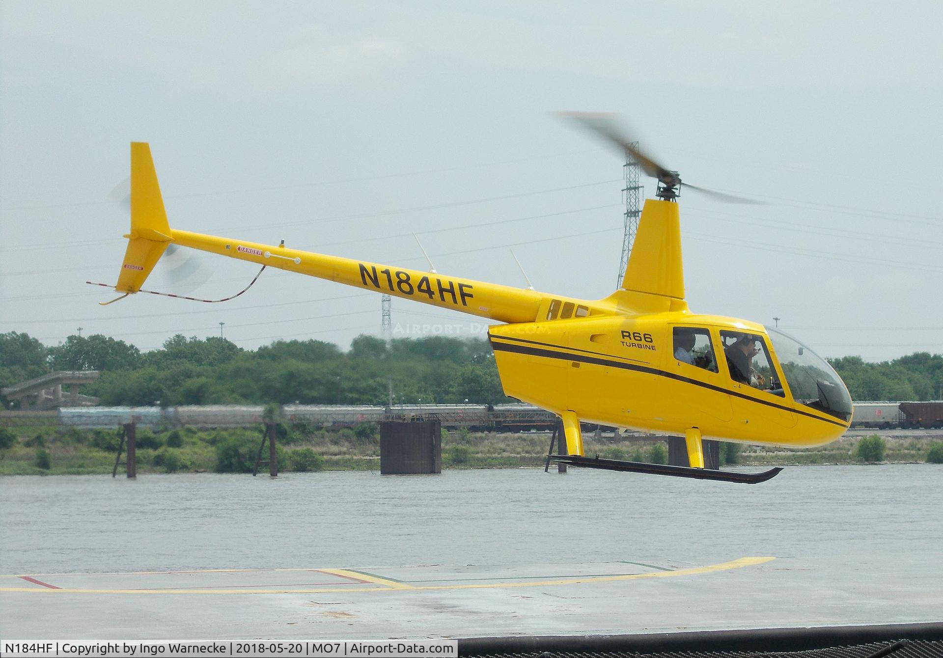 N184HF, 2012 Robinson R66 Turbine C/N 0184, Robinson R66 Turbine of Gateway Helicopter Tours at St. Louis Downtown heliport, St. Louis MO