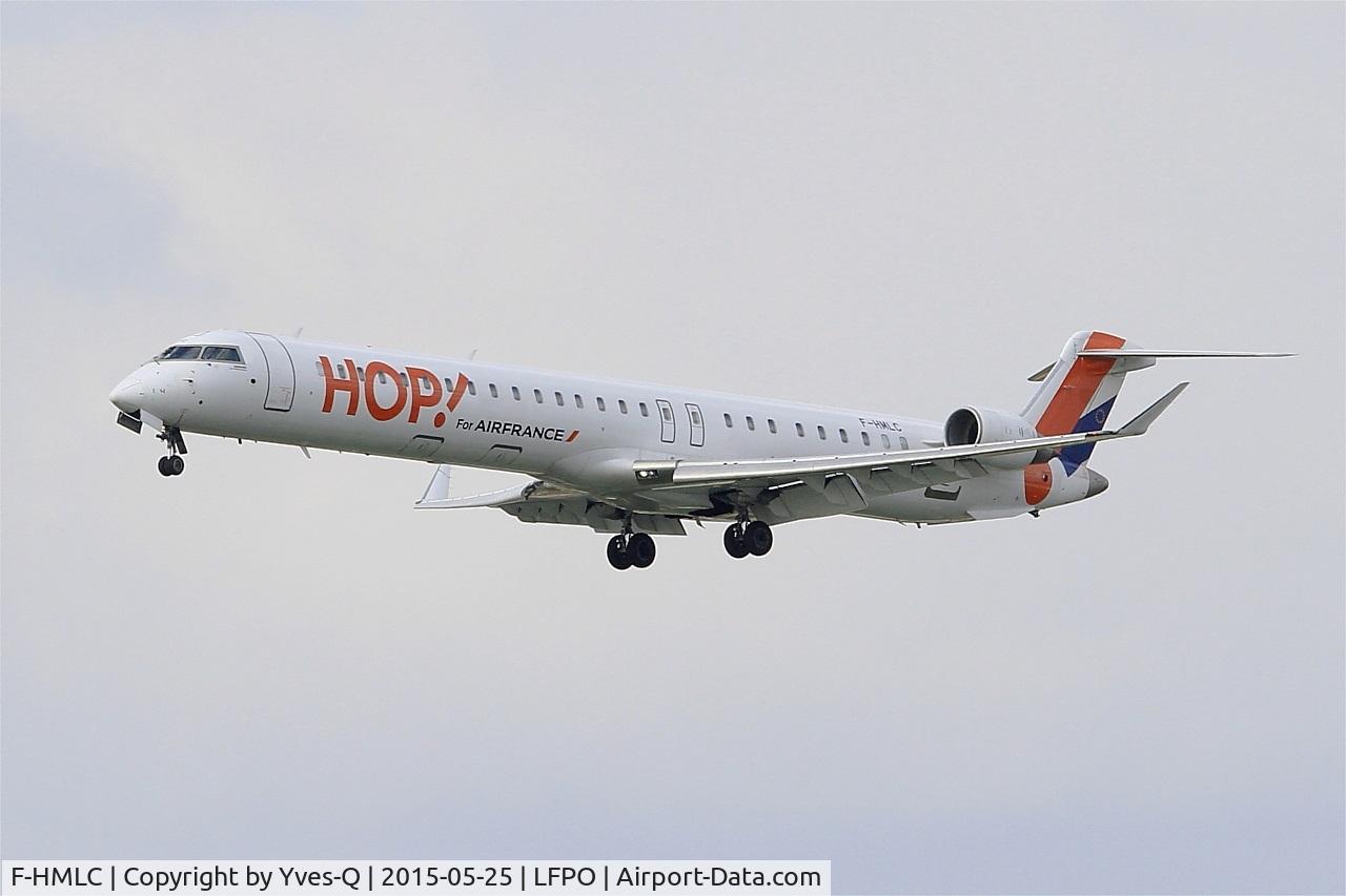 F-HMLC, 2010 Bombardier CRJ-1000EL NG (CL-600-2E25) C/N 19006, Bombardier CRJ-1000, Short approach rwy 26, Paris-Orly airport (LFPO-ORY)