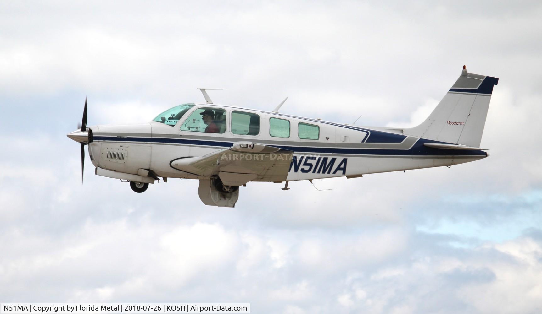 N51MA, 1978 Beech A36 Bonanza 36 C/N E-1230, Air Venture 2018