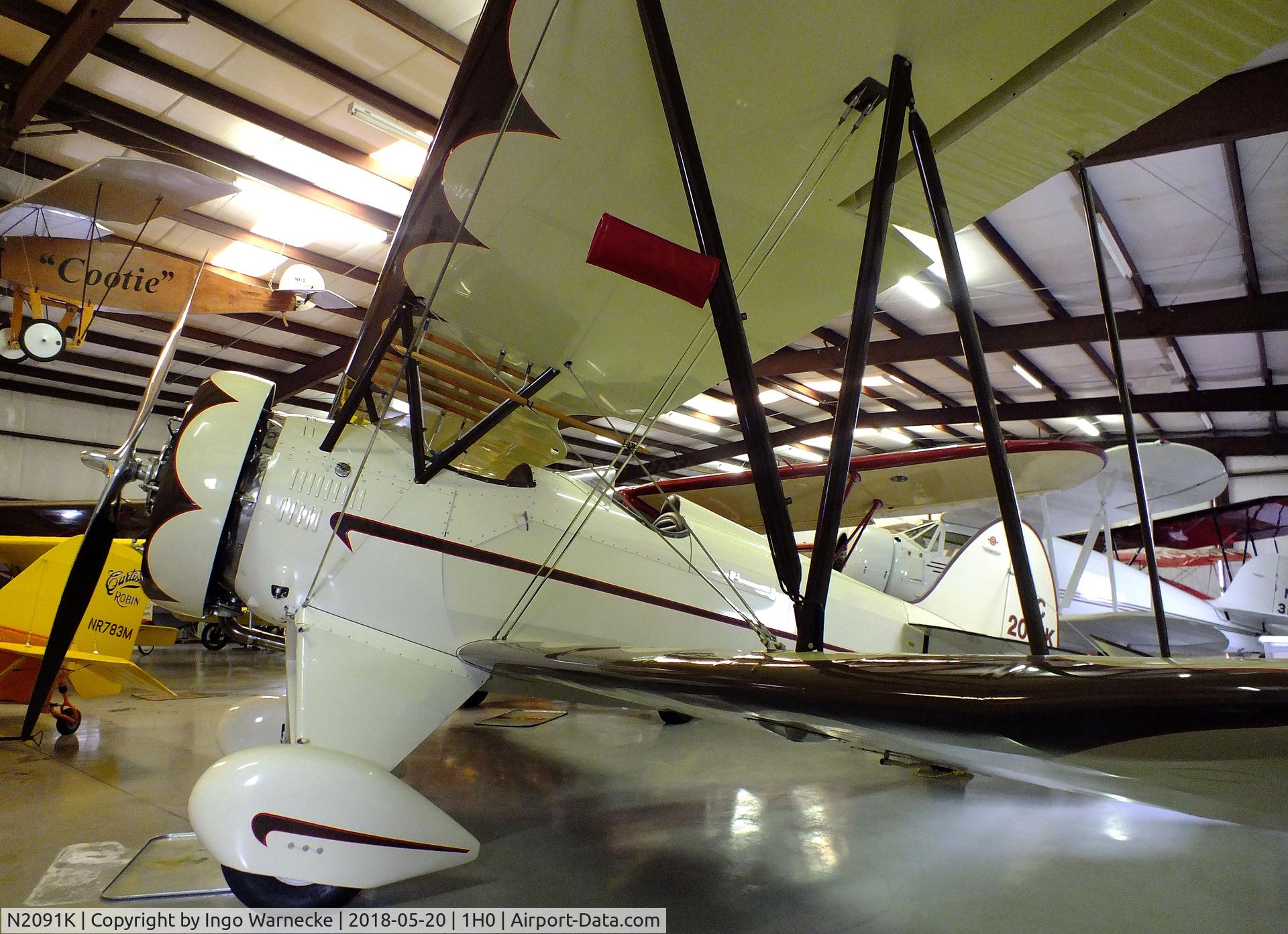 N2091K, 1932 Waco UBF C/N 3608, Waco UBF at the Aircraft Restoration Museum at Creve Coeur airfield, Maryland Heights MO