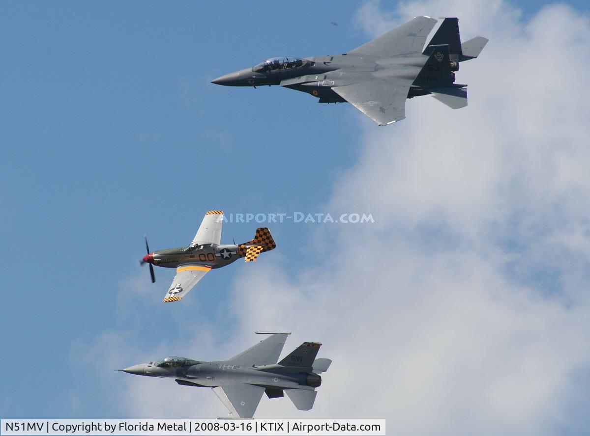 N51MV, 1945 North American F-51D Mustang C/N 45-11391, TICO 2008
