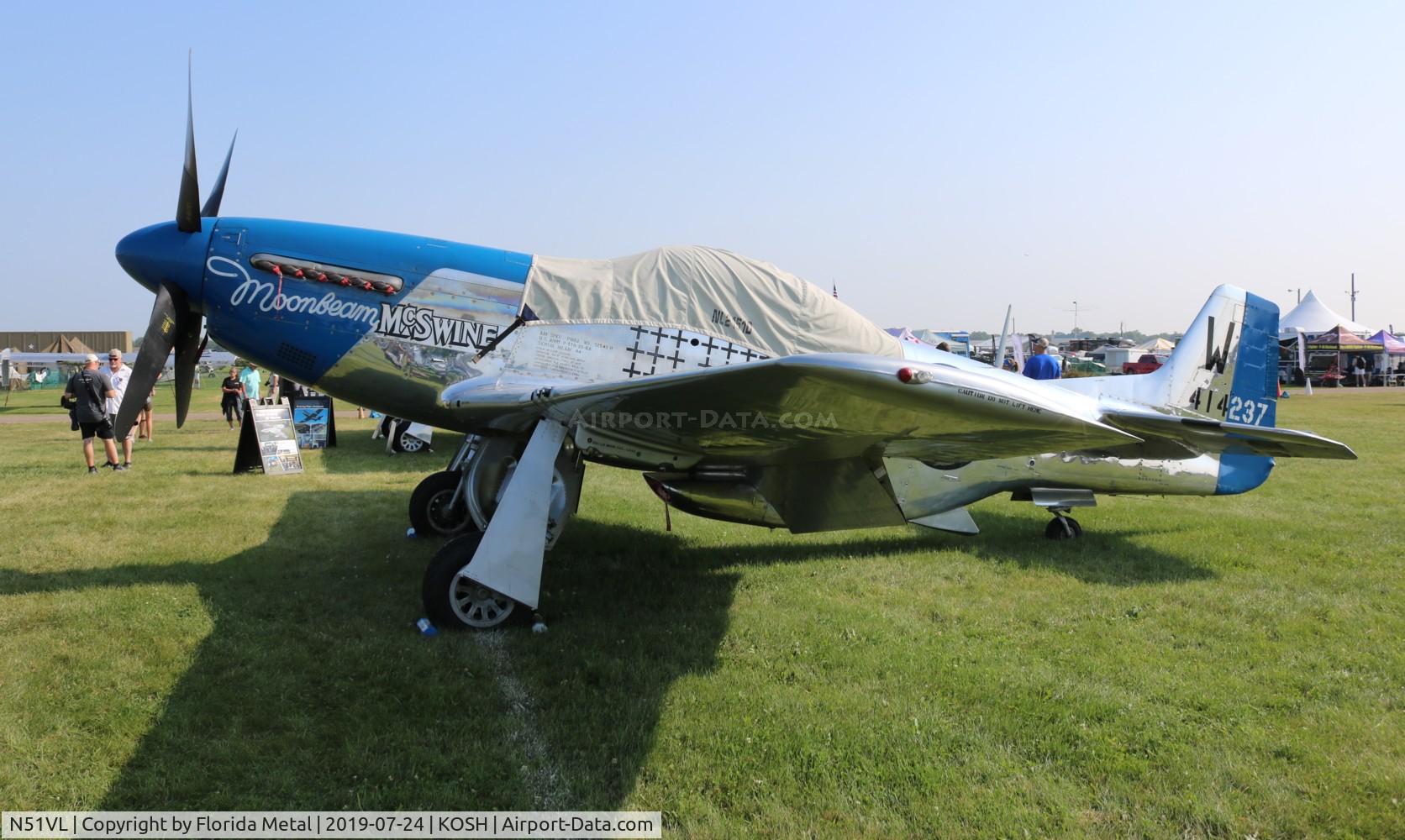 N51VL, 1944 North American F-51D Mustang C/N 122-40196, OSH 2019